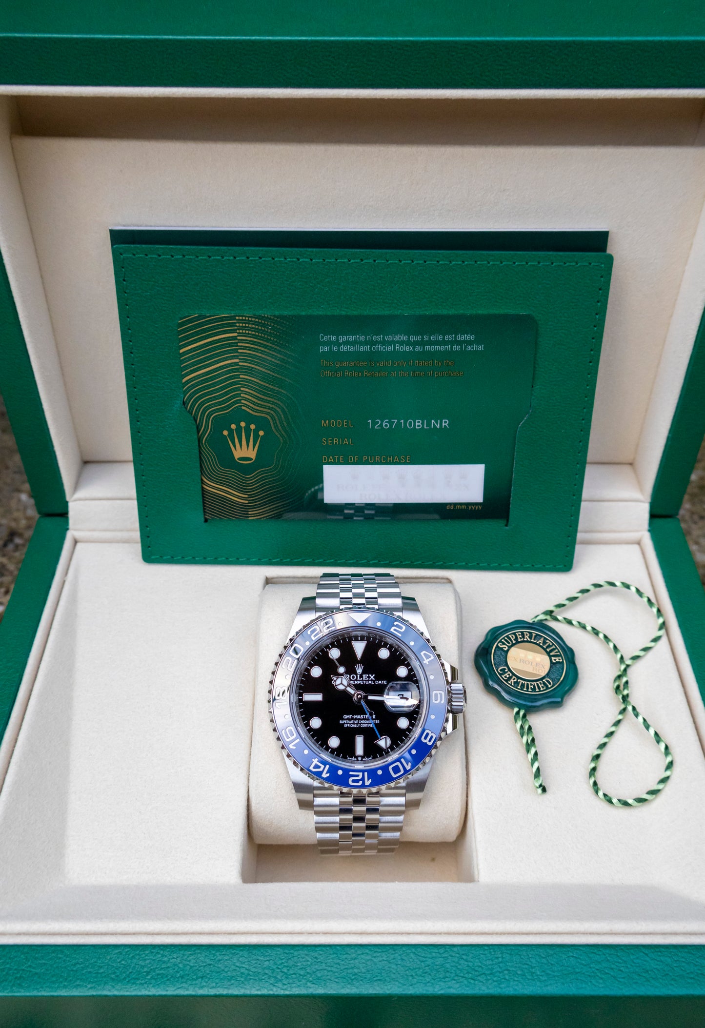 2025 Rolex GMT Master II Batgirl Reference 126710BLNR