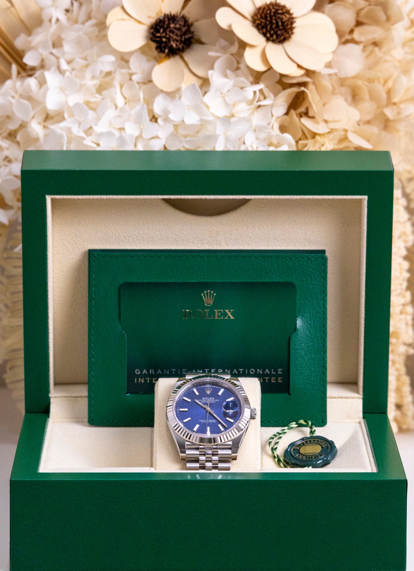 2025 Rolex Datejust 41mm Blue Fluted Jubilee Reference 126334