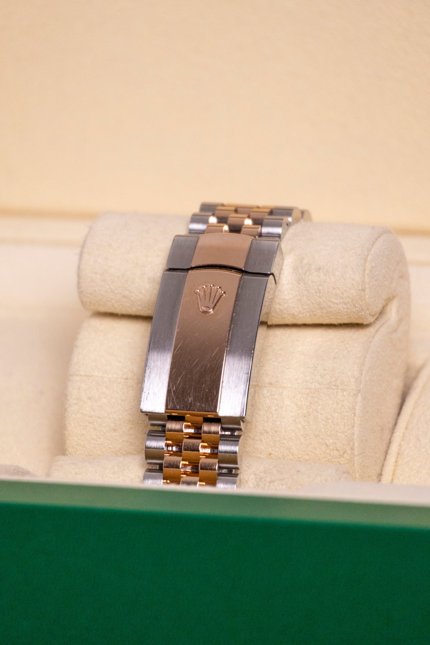 2021 Rolex Datejust 36mm Two tones RG Diamond Bezel Rosé dial with Diamond Reference 126281RBR