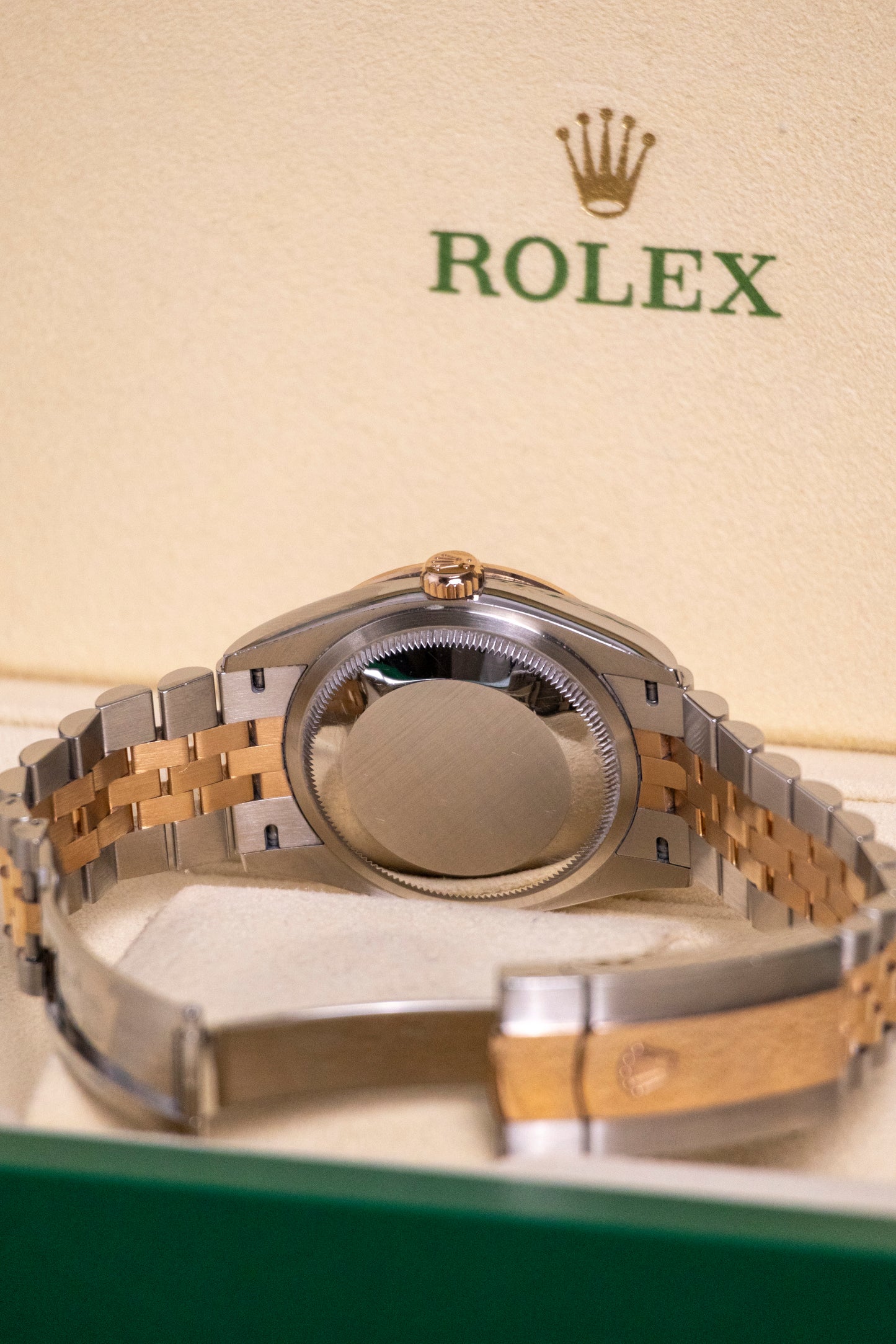 2021 Rolex Datejust 36mm Two tones RG Diamond Bezel Rosé dial with Diamond Reference 126281RBR