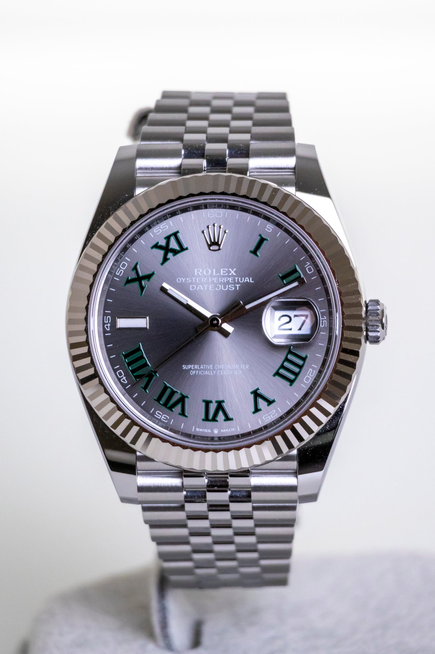 2025 Rolex Datejust 41mm Wimbledon Fluted Jubilee Reference 126334