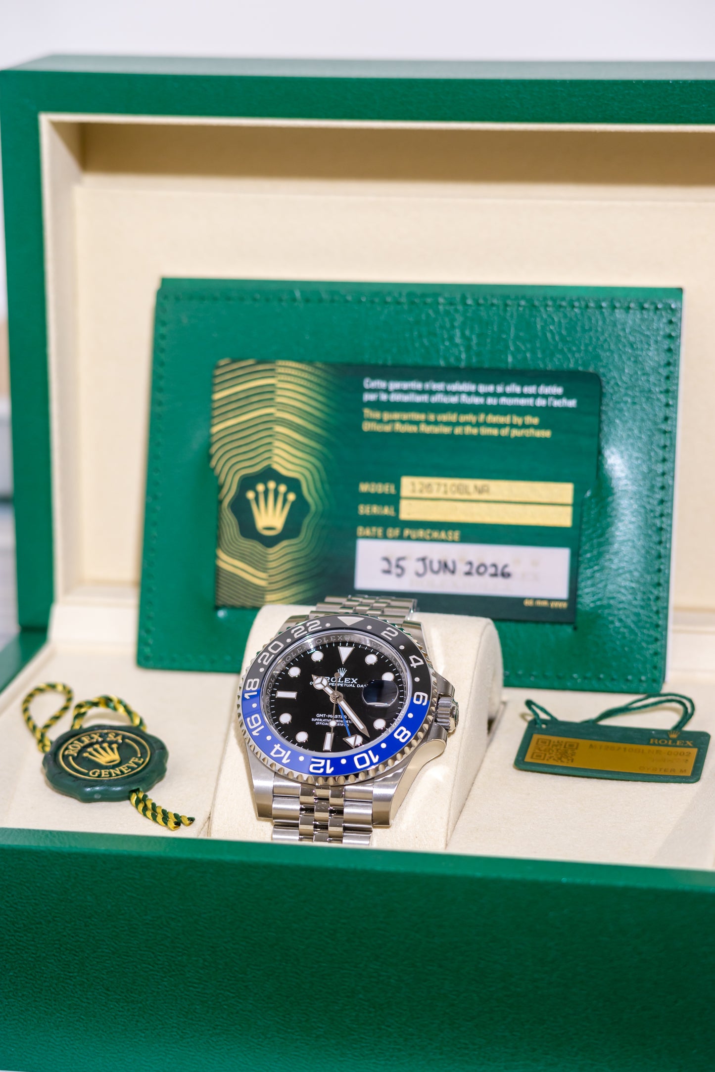 Rolex GMT Master II Batgirl Reference 126710BLNR