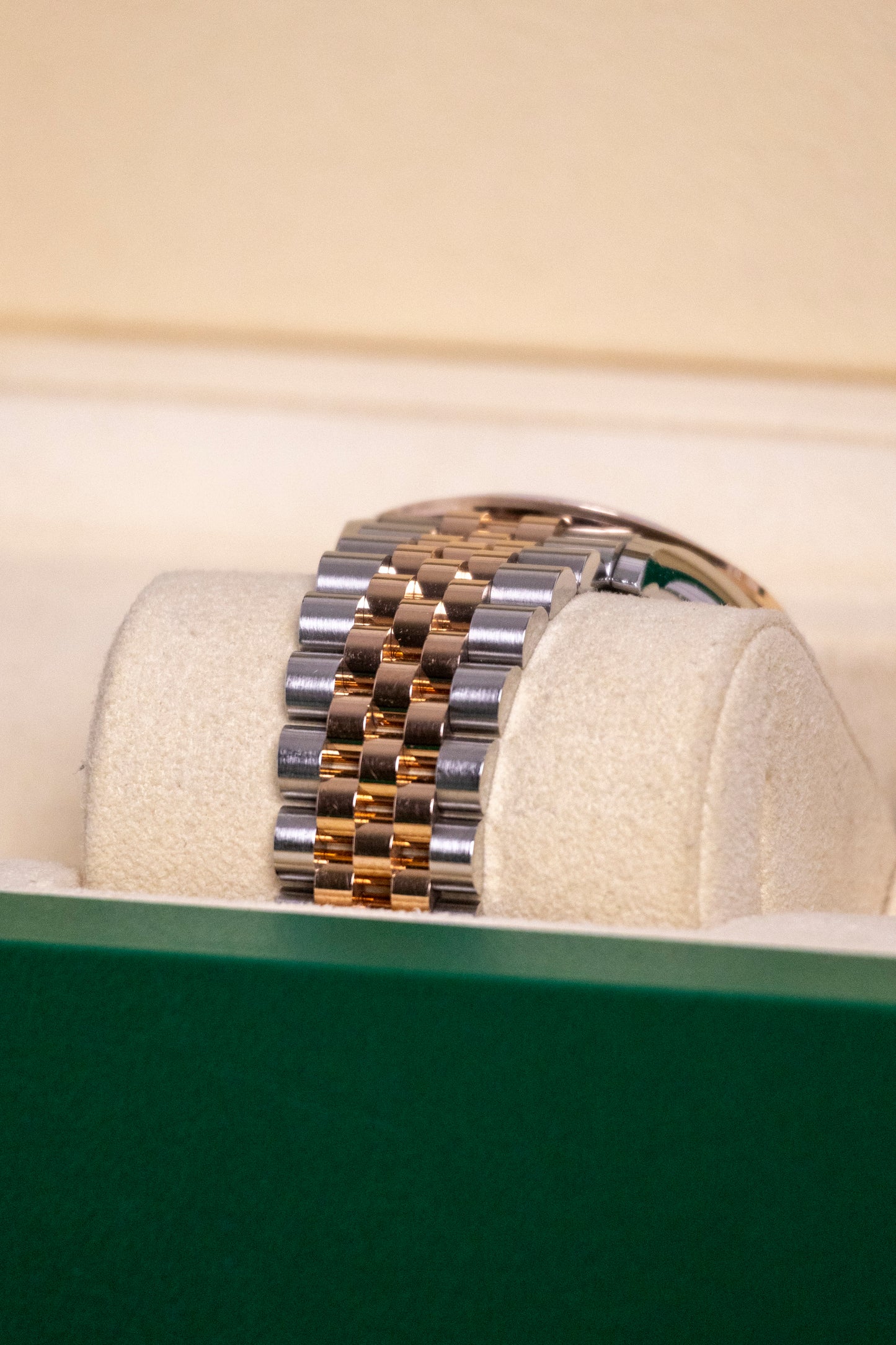 2021 Rolex Datejust 36mm Two tones RG Diamond Bezel Rosé dial with Diamond Reference 126281RBR