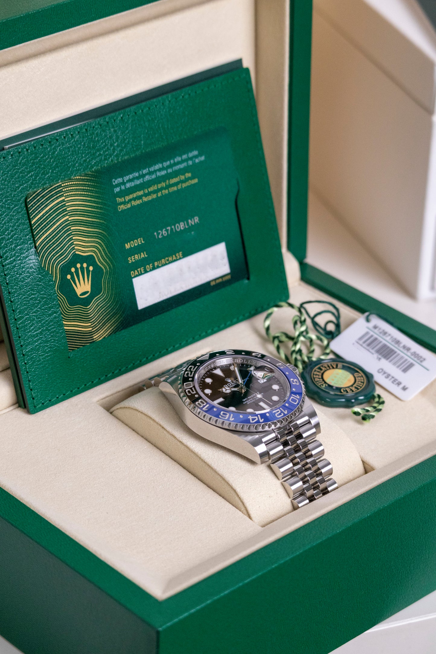 2025 Rolex GMT Master II Batgirl Reference 126710BLNR
