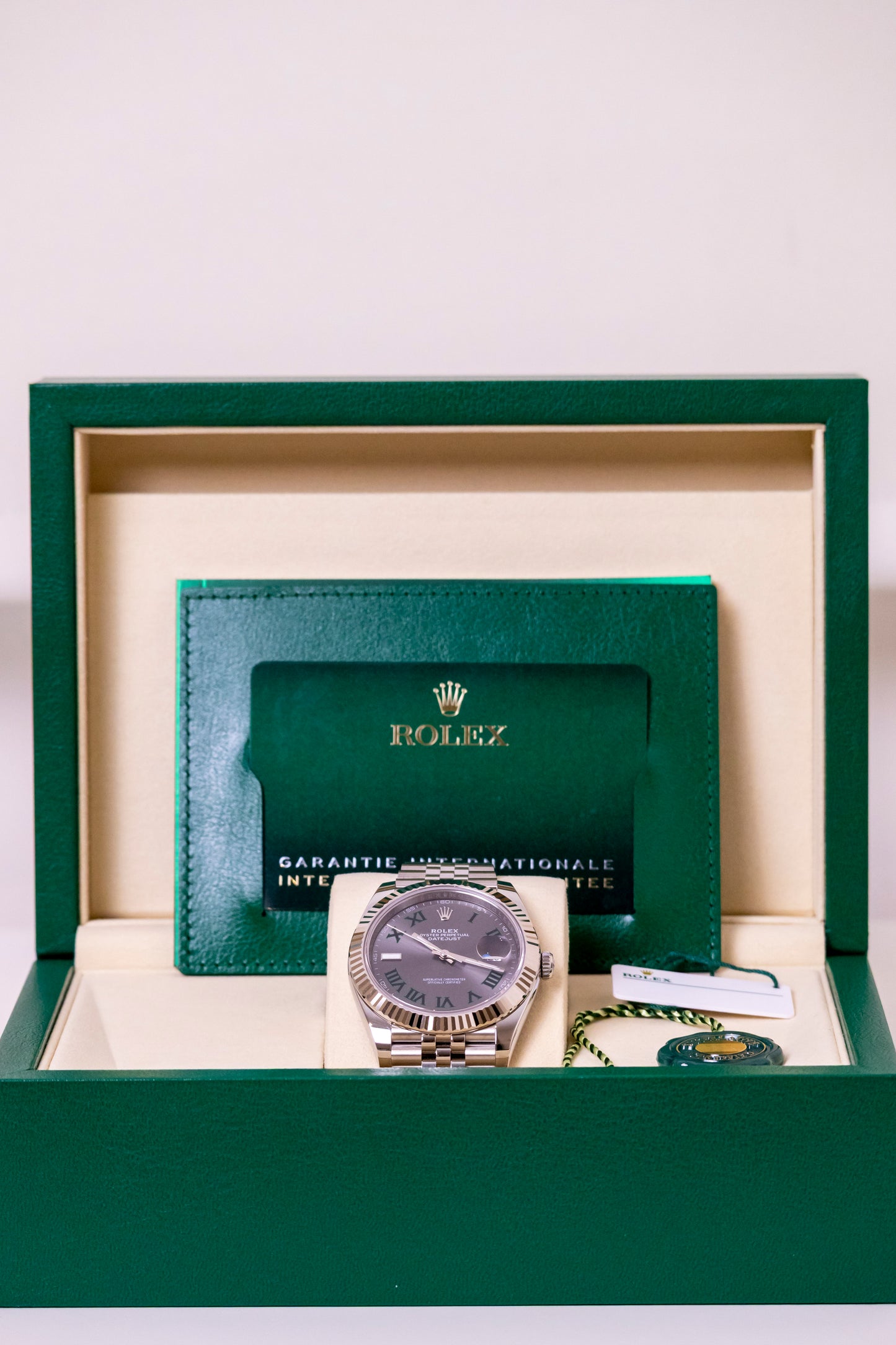 Rolex Datejust 41mm Wimbledon Fluted Jubilee Reference 126334