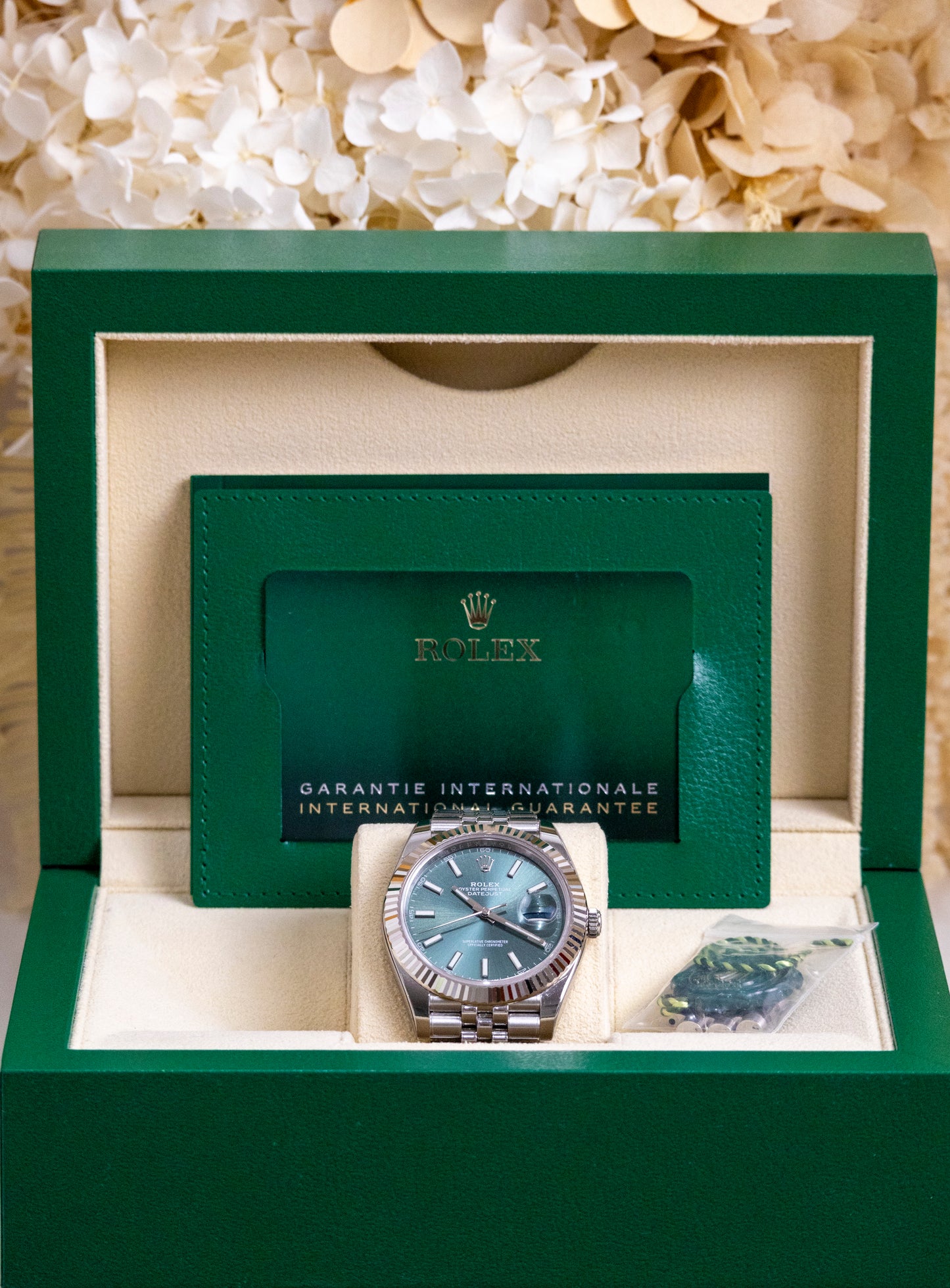 2023 Rolex Datejust 41mm Mint Green Reference 126334