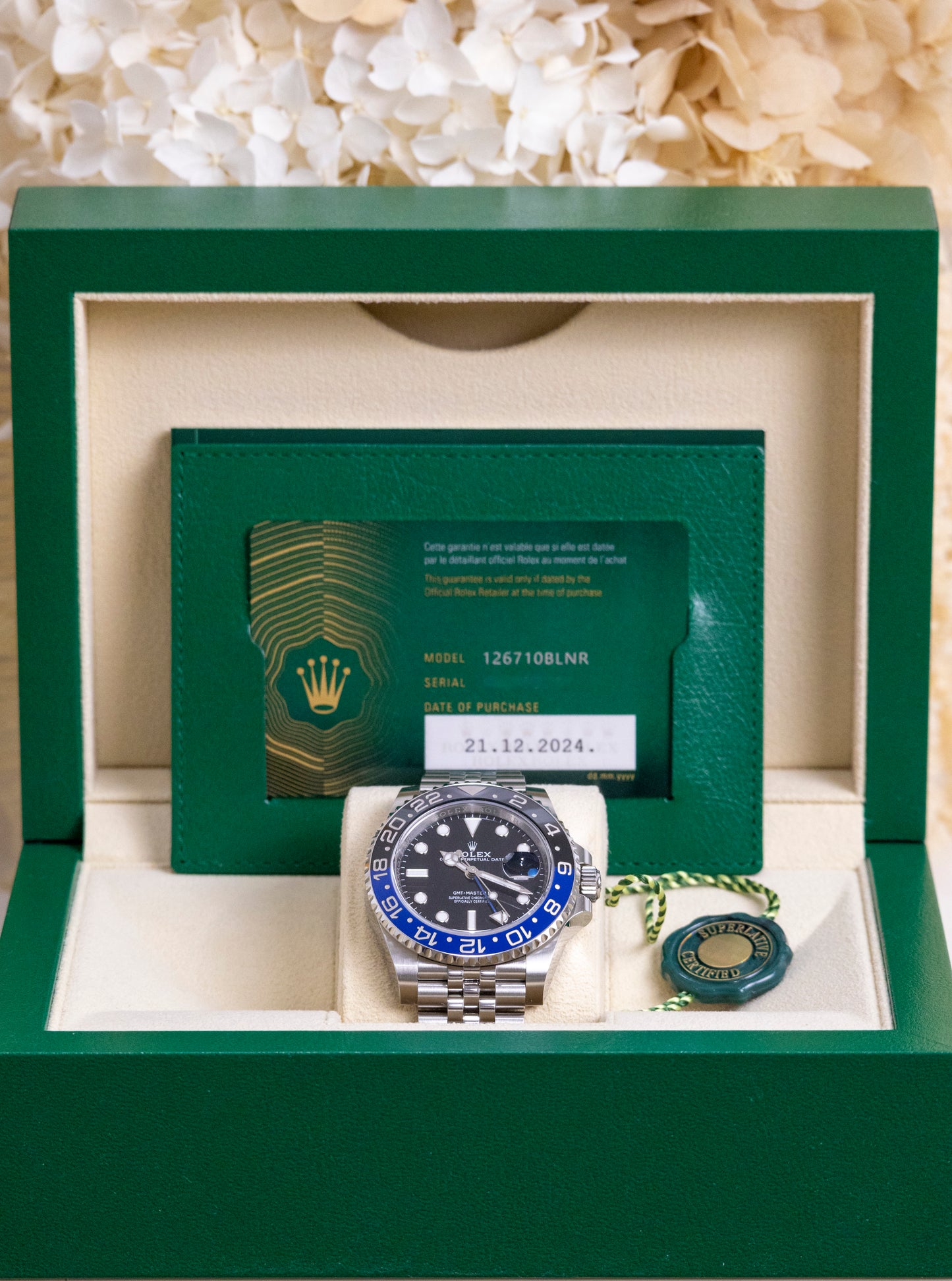 2024 BNIB Rolex GMT Master II Batgirl Reference 126710BLNR