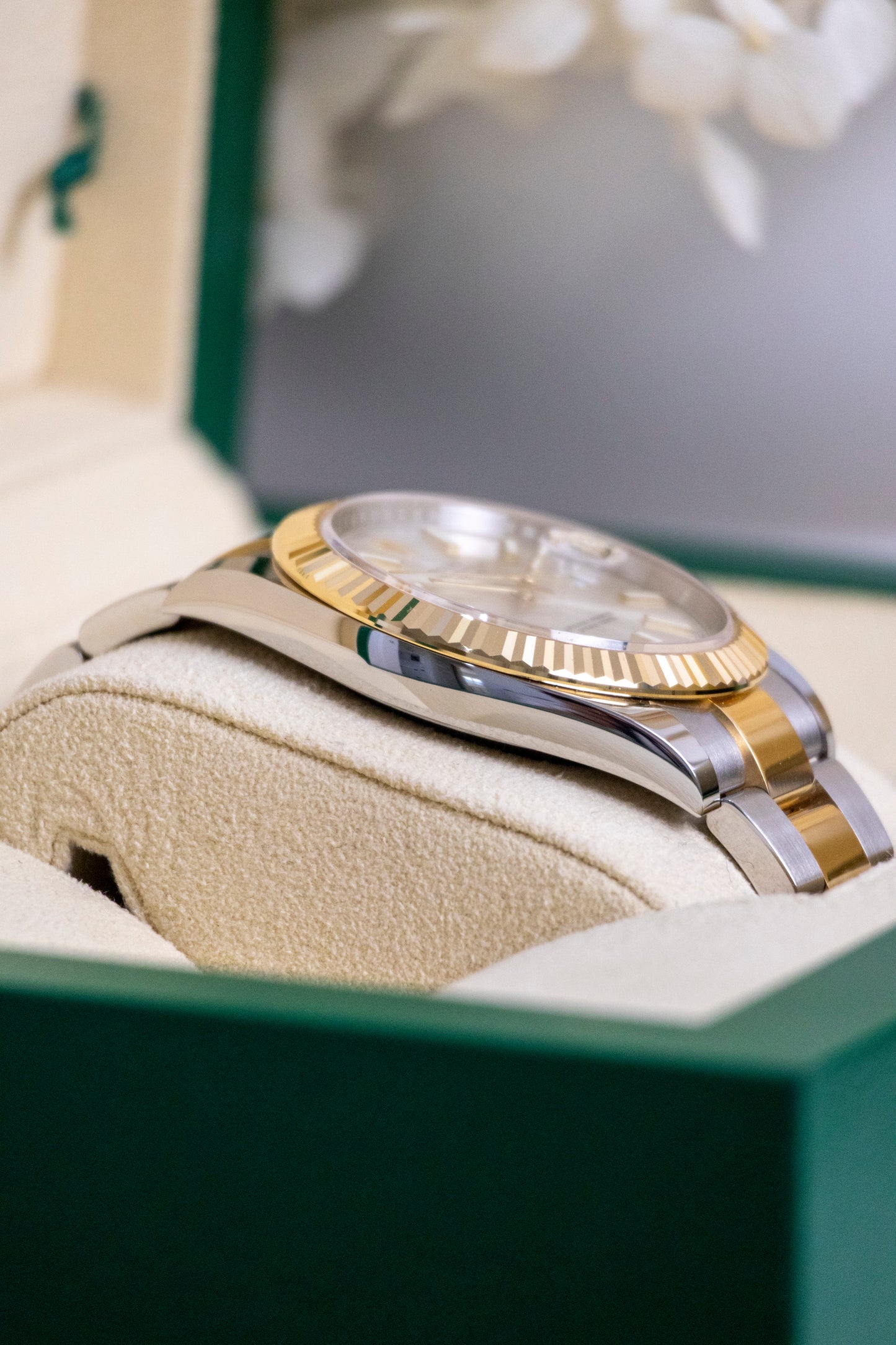 2023 Rolex Datejust 41mm Two tones YG Silver dial Reference 126333