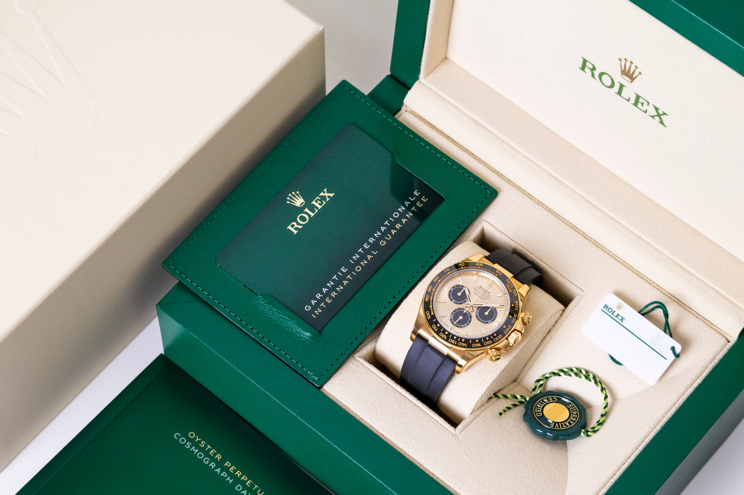 Rolex Daytona Yellow Gold Pikachu Oysterflex Reference 126518LN