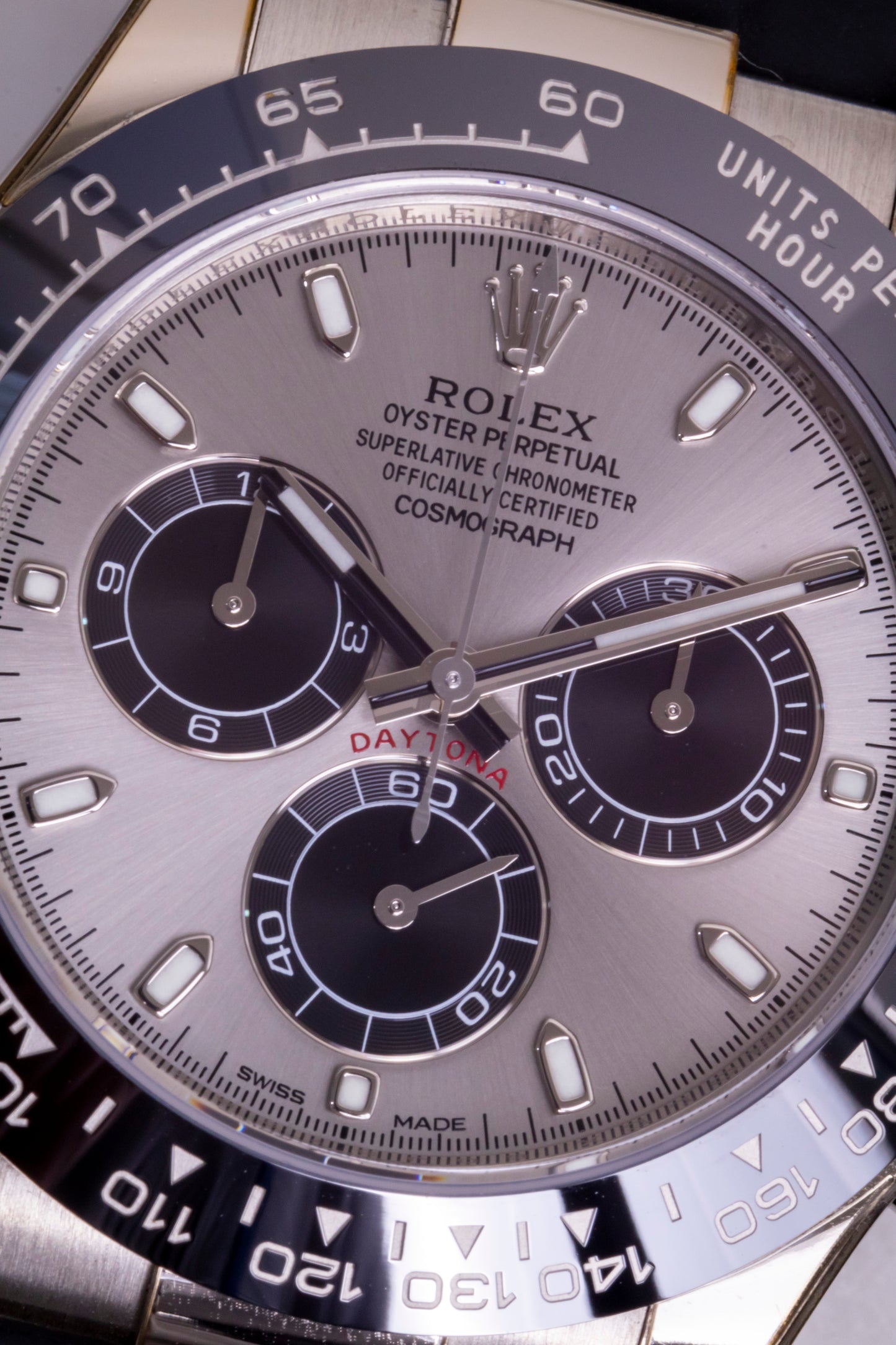 2019 Rolex Daytona White gold "Ghost" dial Oysterflex Reference 116519LN