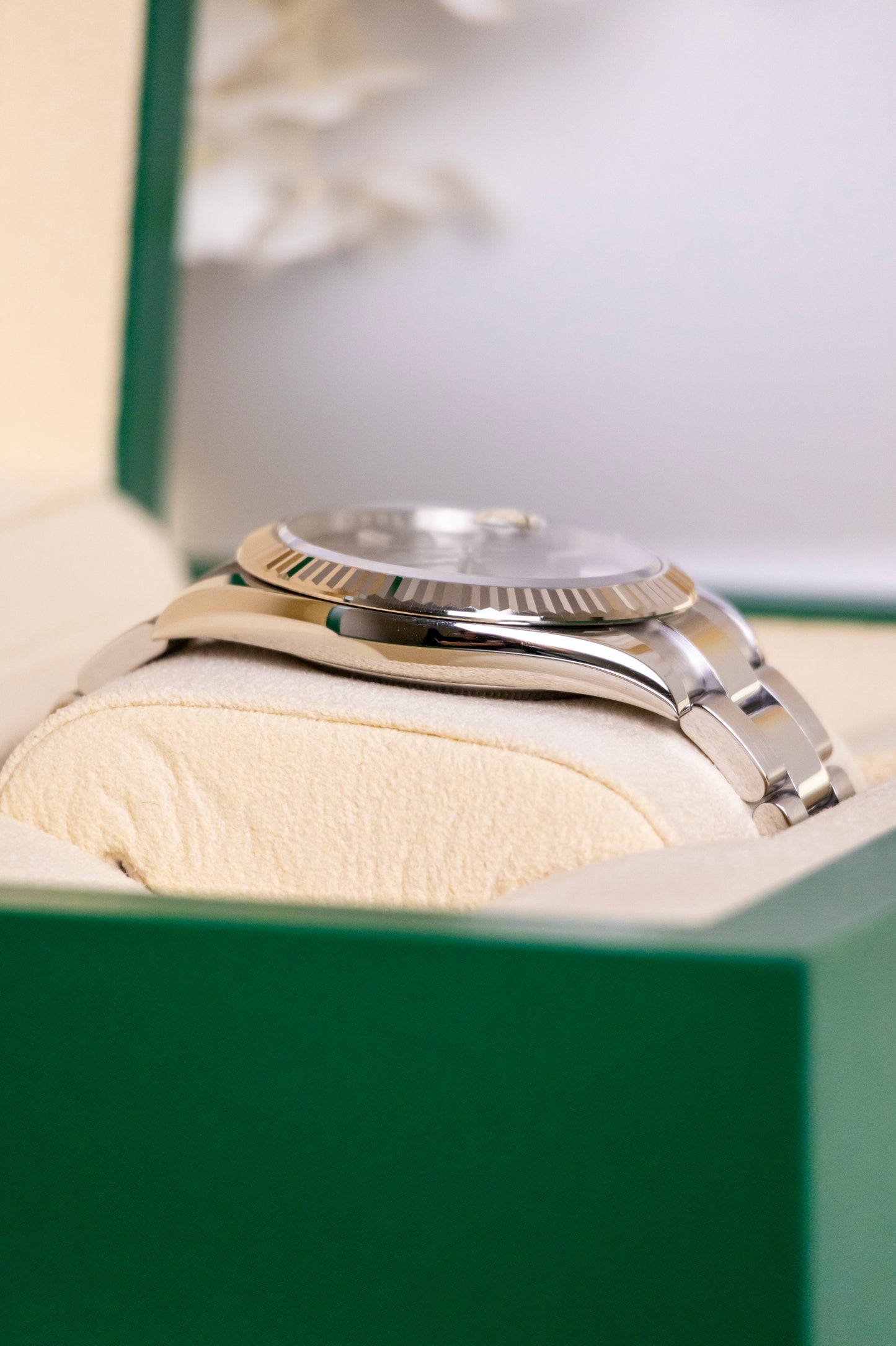 Rolex Datejust 41mm Mint Green Fluted Jubilee Reference 126334