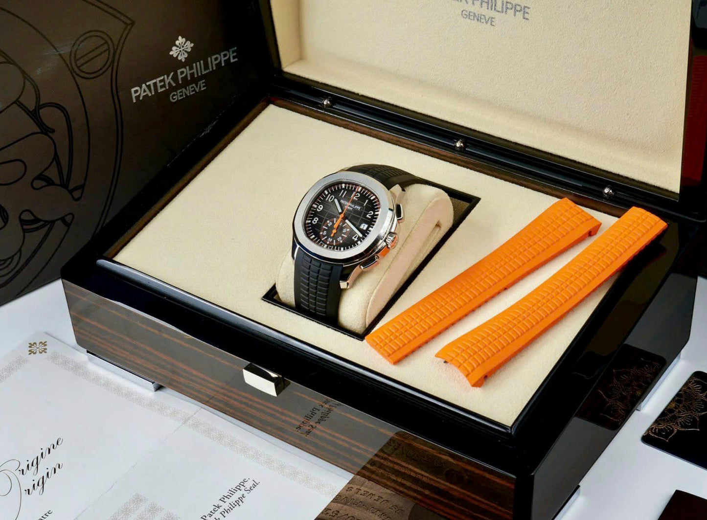 2024 BNIB Patek Philippe Aquanaut Chronograph Reference 5968A-001