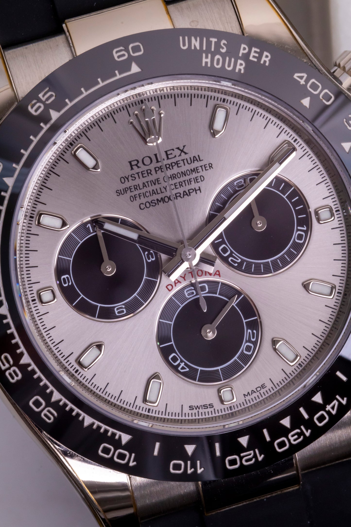 2019 Rolex Daytona White gold "Ghost" dial Oysterflex Reference 116519LN