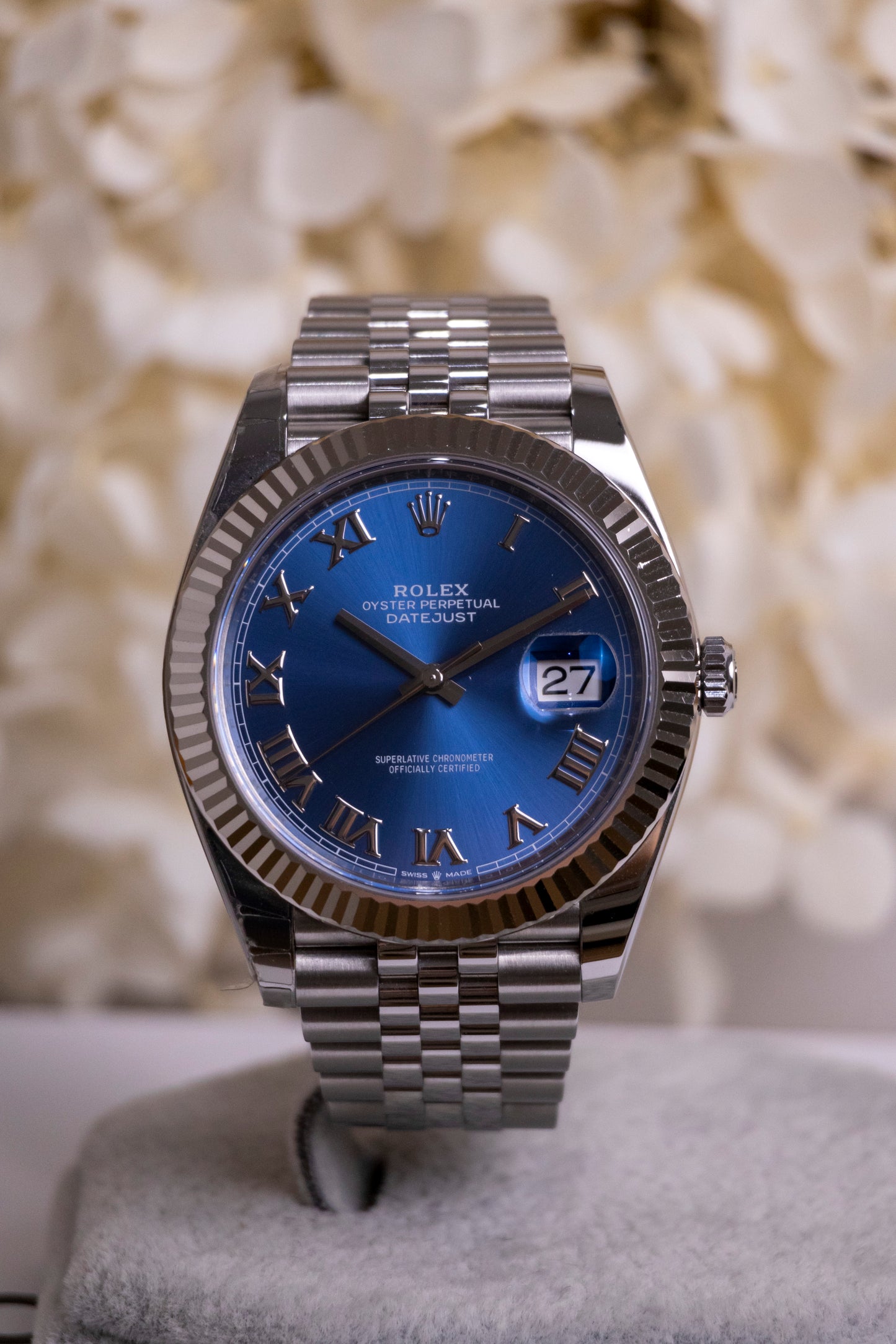 2021 Rolex Datejust 41mm Azzuro Blue Reference 126334