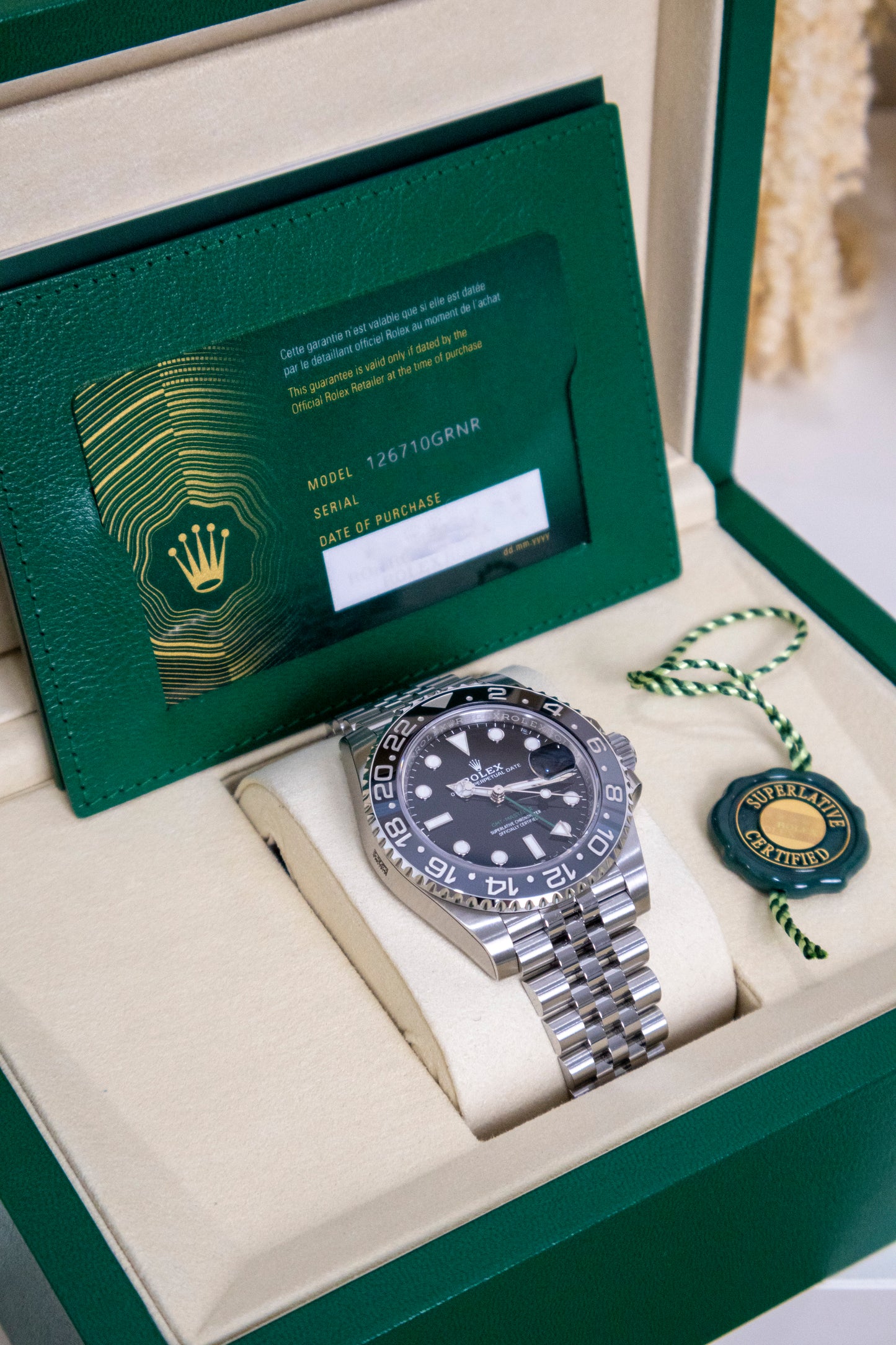 2025 Rolex GMT Master II Bruce Wayne Reference 126710GRNR