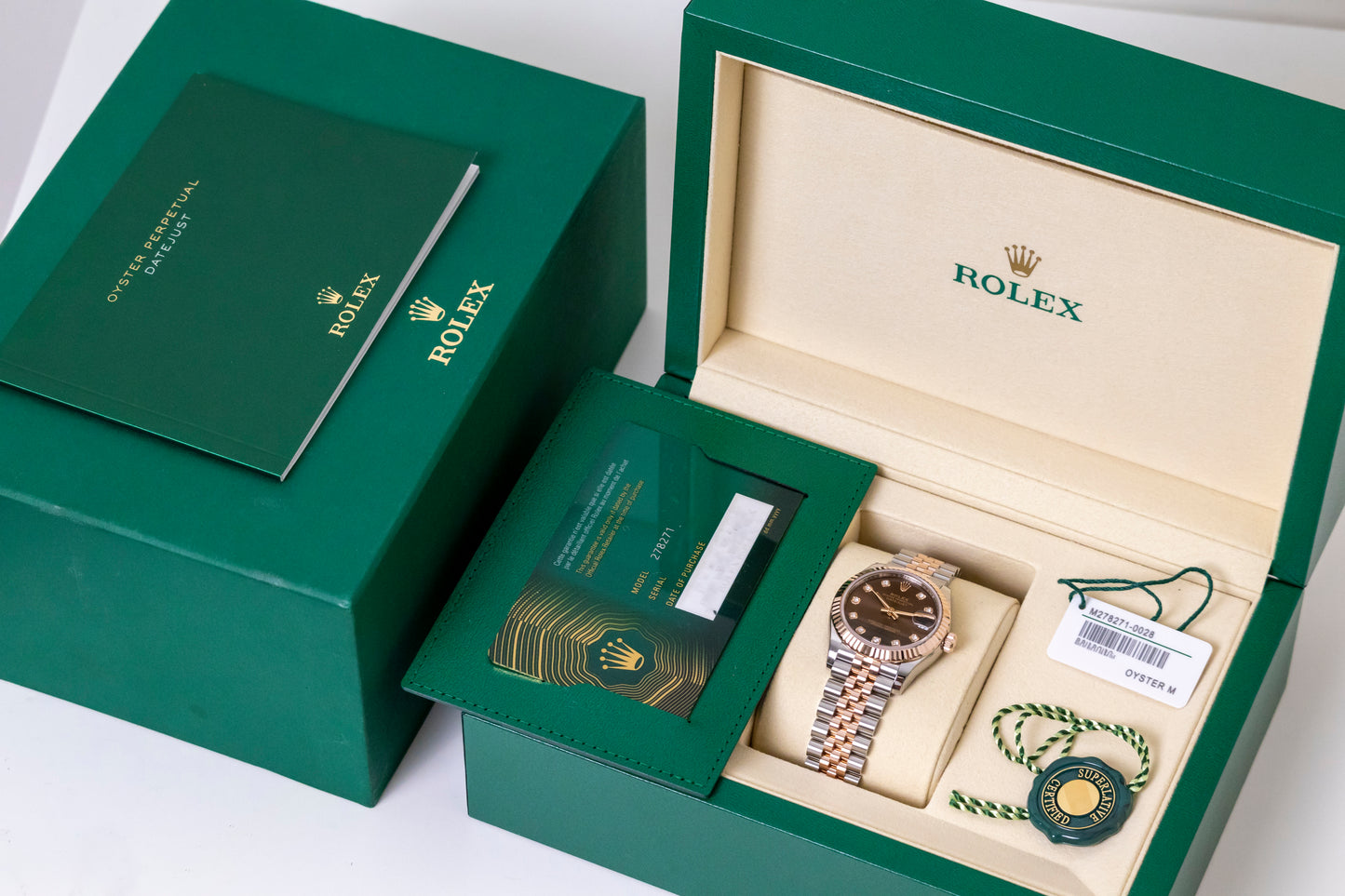 Rolex Datejust 31mm Two tones RG Chocolate Dial Reference 278271