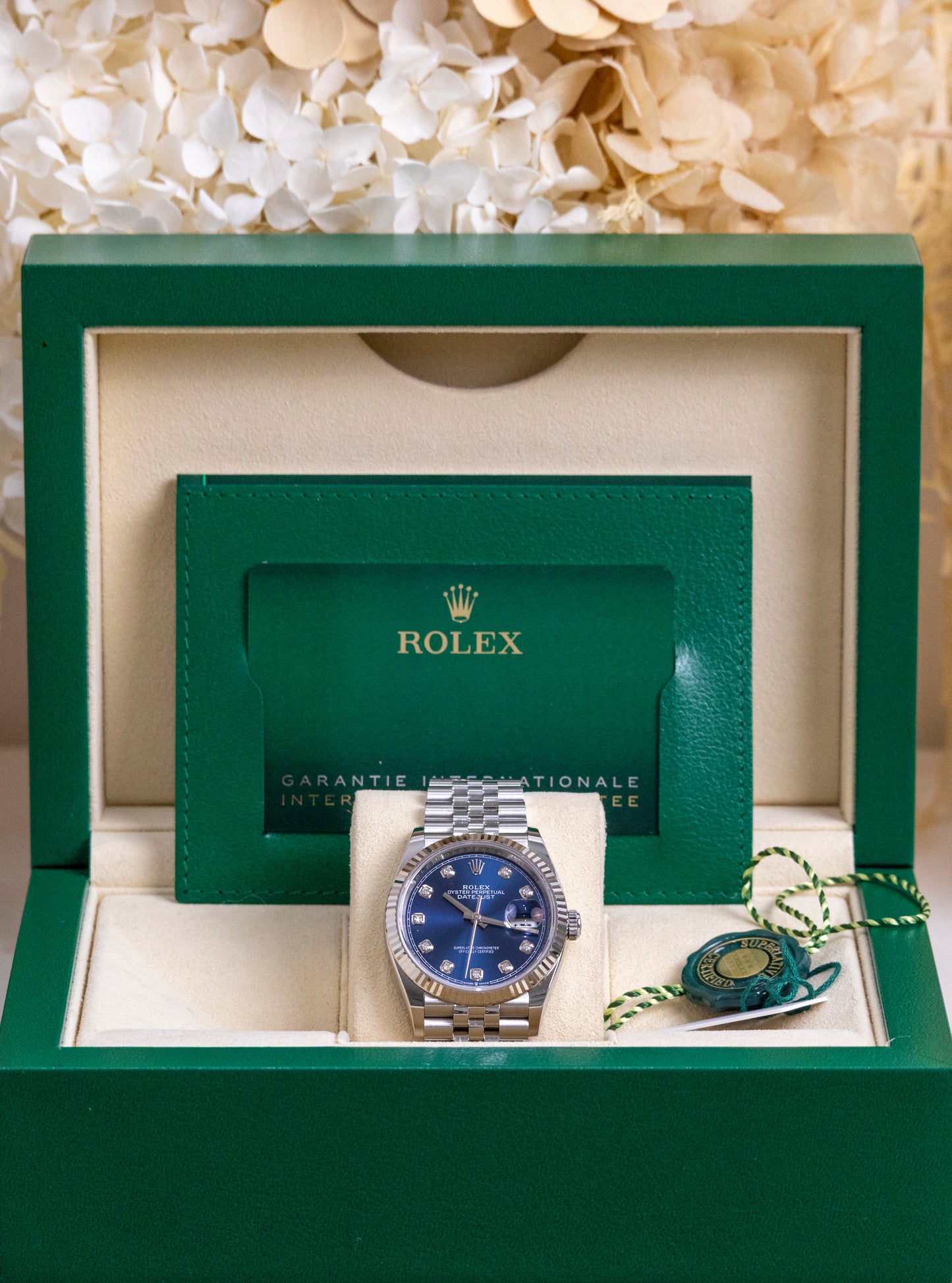 2022 Rolex Datejust 36mm Blue Diamond Reference 126234