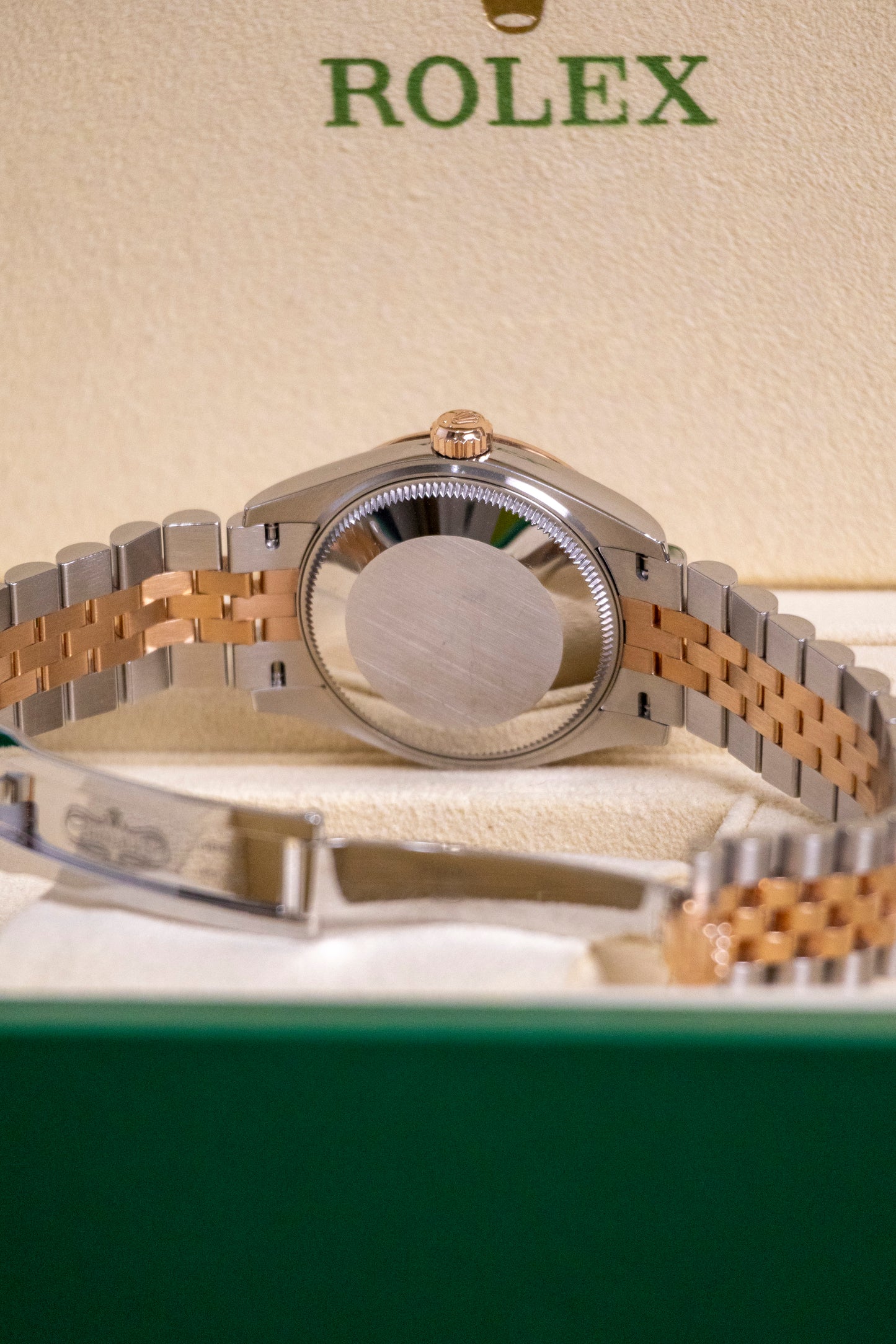 2022 Rolex Datejust 31mm Two tones RG Chocolate dial Reference 278271