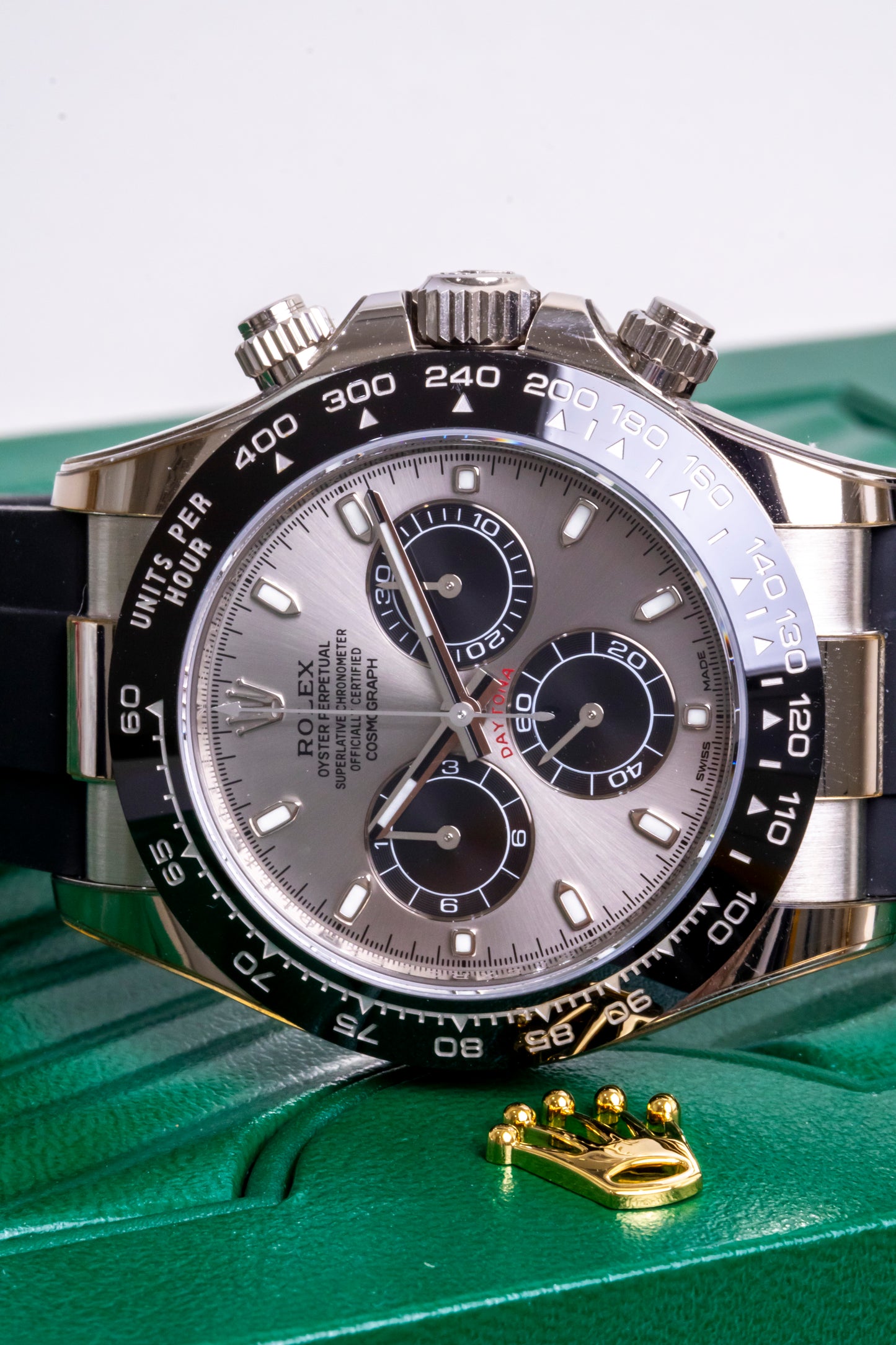 2019 Rolex Daytona White gold "Ghost" dial Oysterflex Reference 116519LN