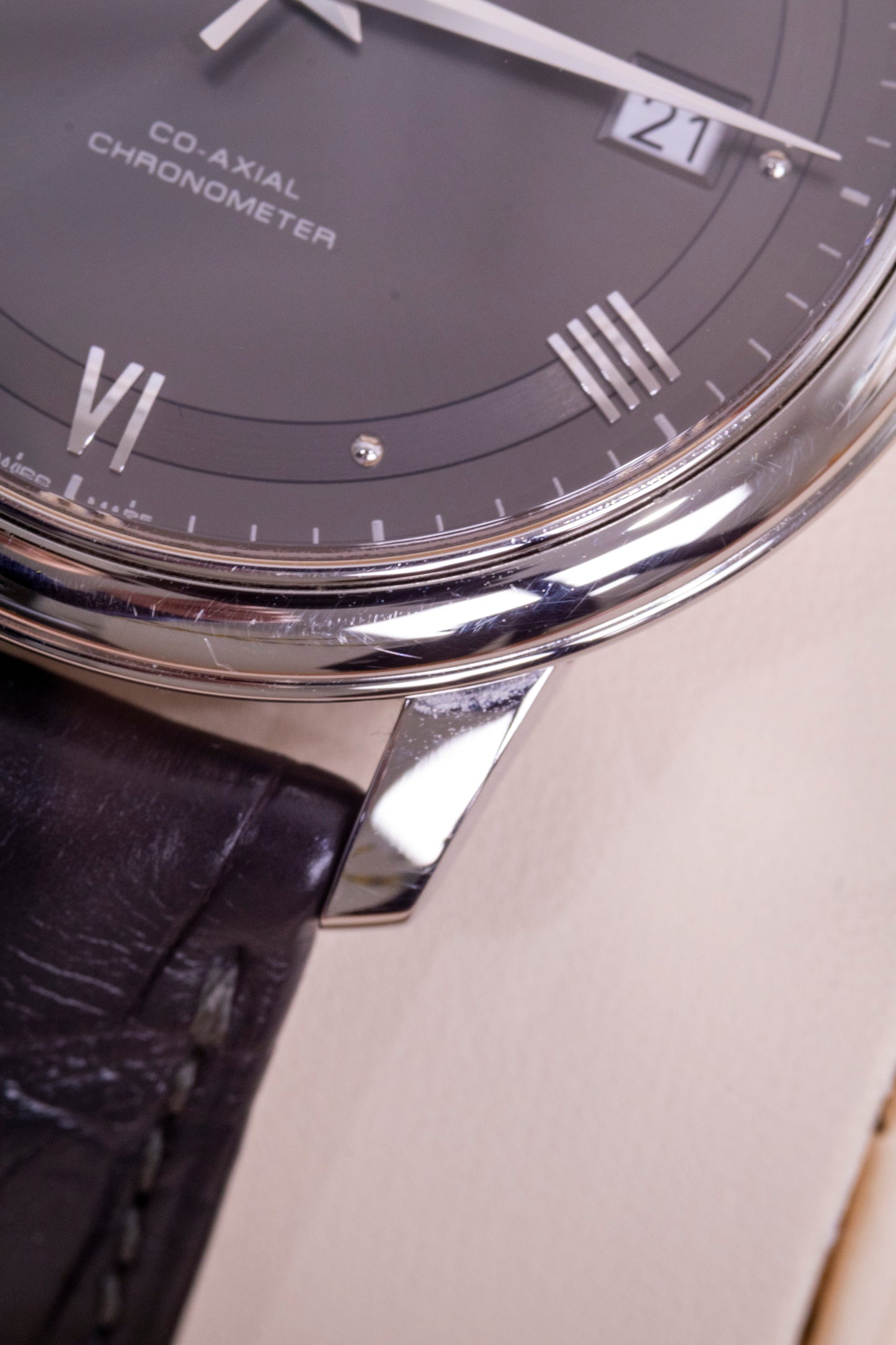 2022 Omega De Ville Prestige 39.5mm Steel on Leather strap