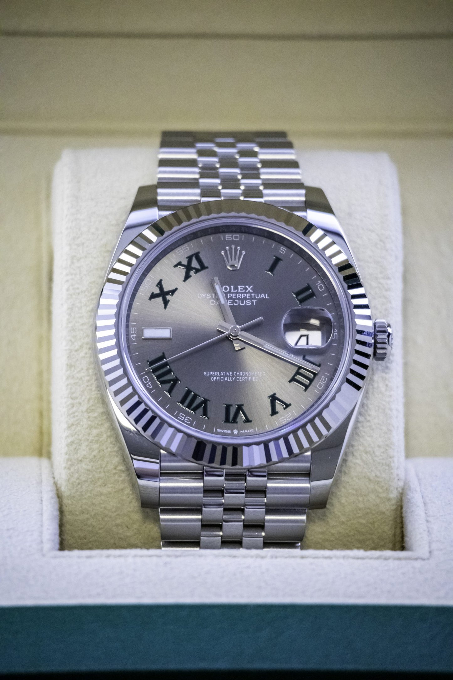 2024 Rolex Datejust 41mm “Wimbledon” Fluted Jubilee Reference 126334