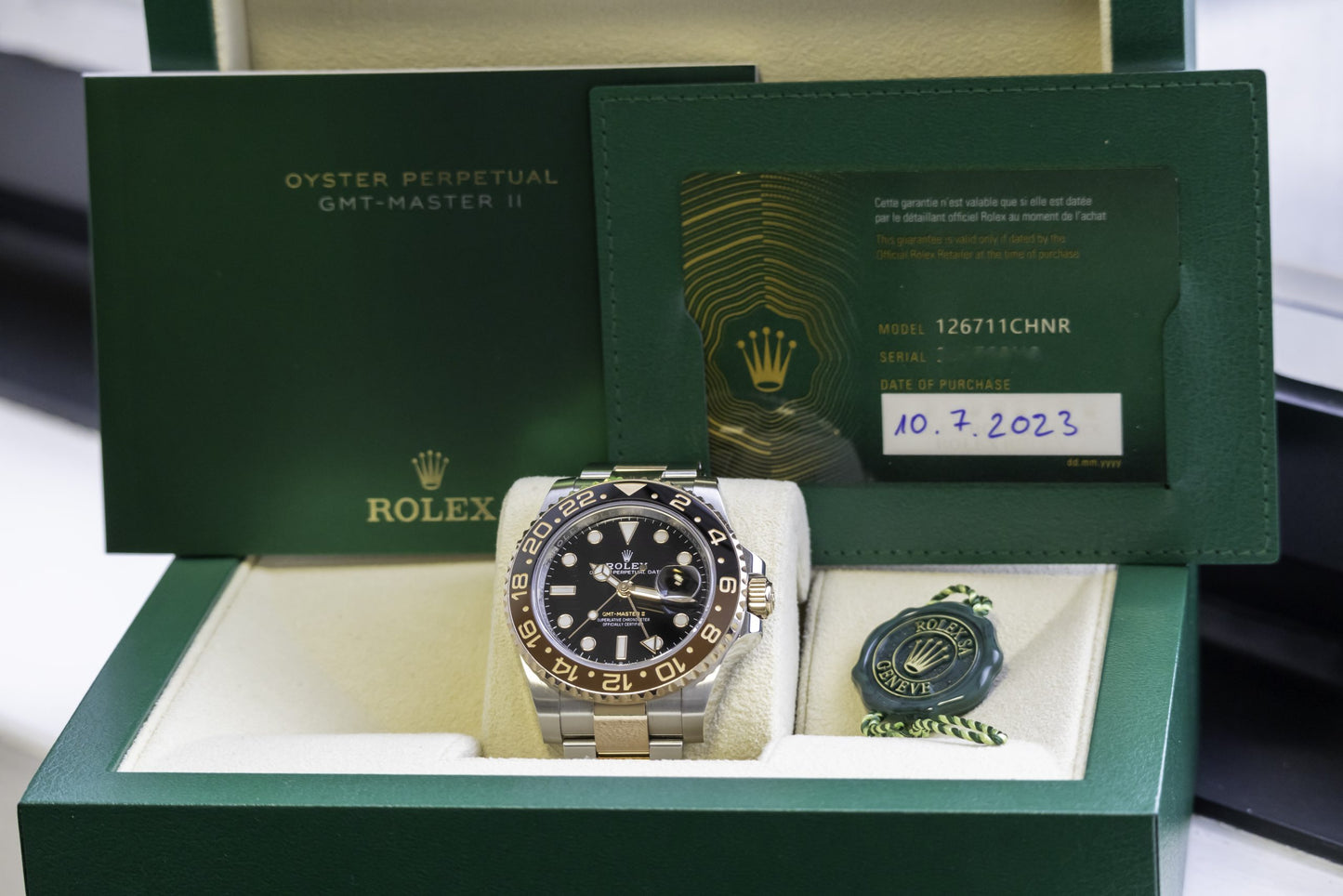 2023 Rolex GMT Master II “Rootbeer” Two tone Reference 126711CHNR