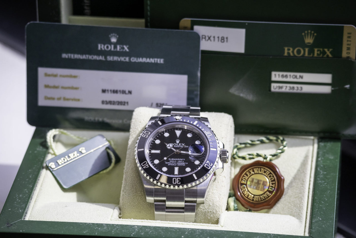 2010 Rolex Submariner Date 40mm Reference 116610LN