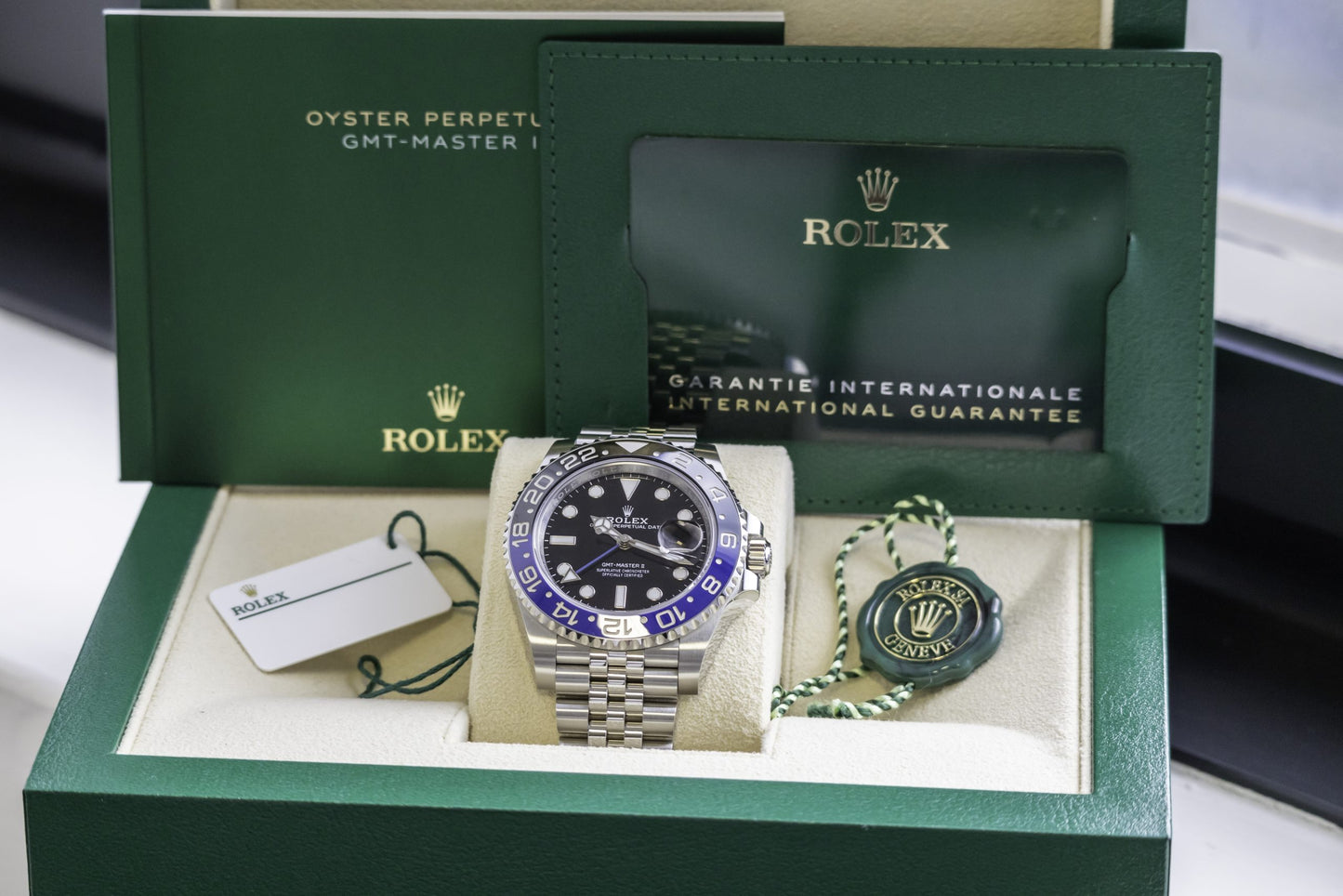 2022 Rolex GMT Master II “Batgirl” Reference 126710BLNR