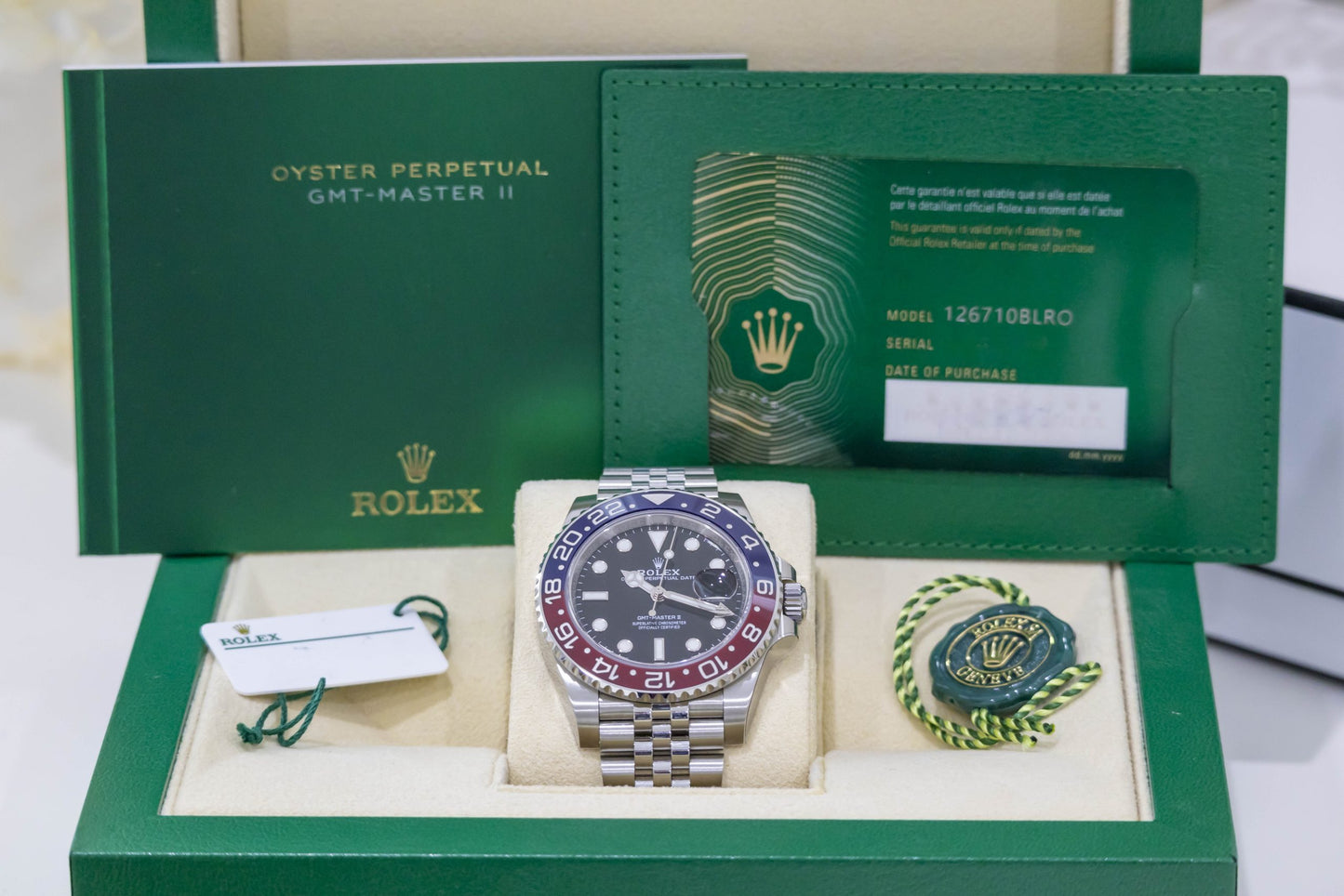 2024 Rolex GMT Master II “Pepsi” Jubilee Reference 126710BLRO