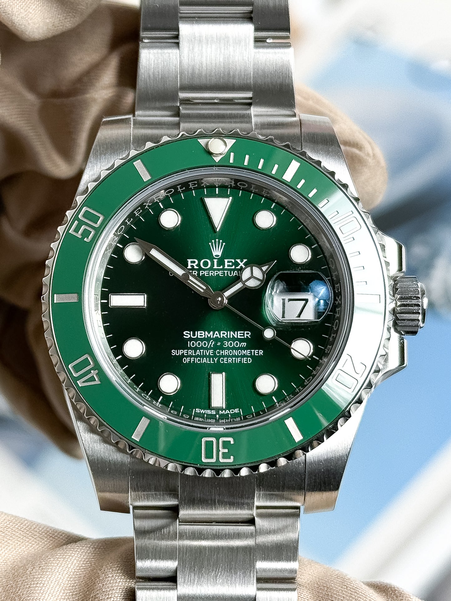 2019 Rolex Submariner Date 40mm “Hulk” Reference 116610LV