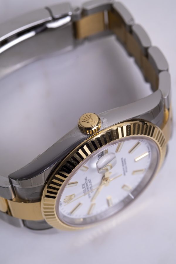 2022 Rolex Datejust 41mm White dial Two tones YG Reference 126333