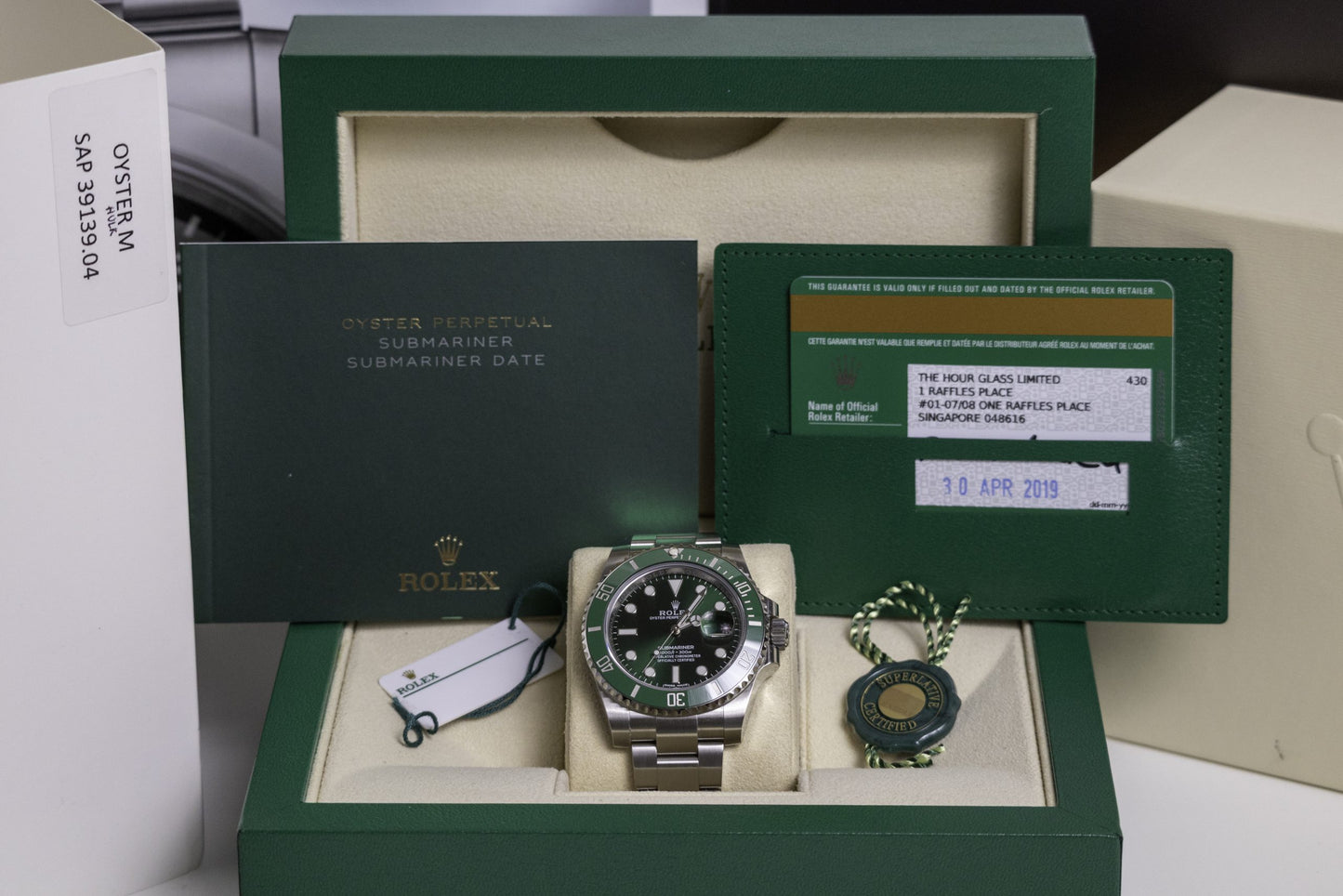 2019 Rolex Submariner Date 40mm “Hulk” Reference 116610LV