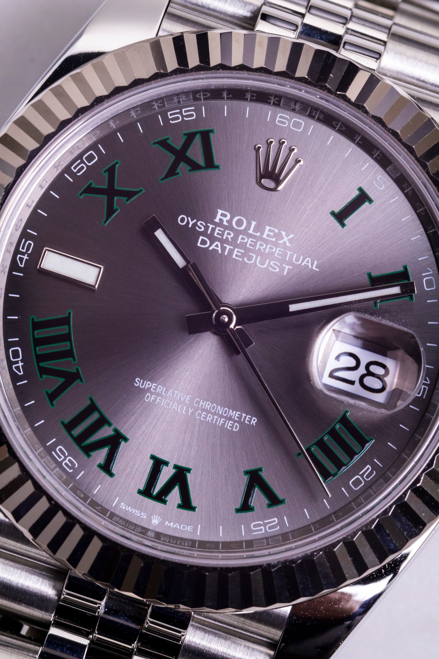 2023 Rolex Datejust 41mm "Wimbledon" Fluted Jubilee Reference 126334