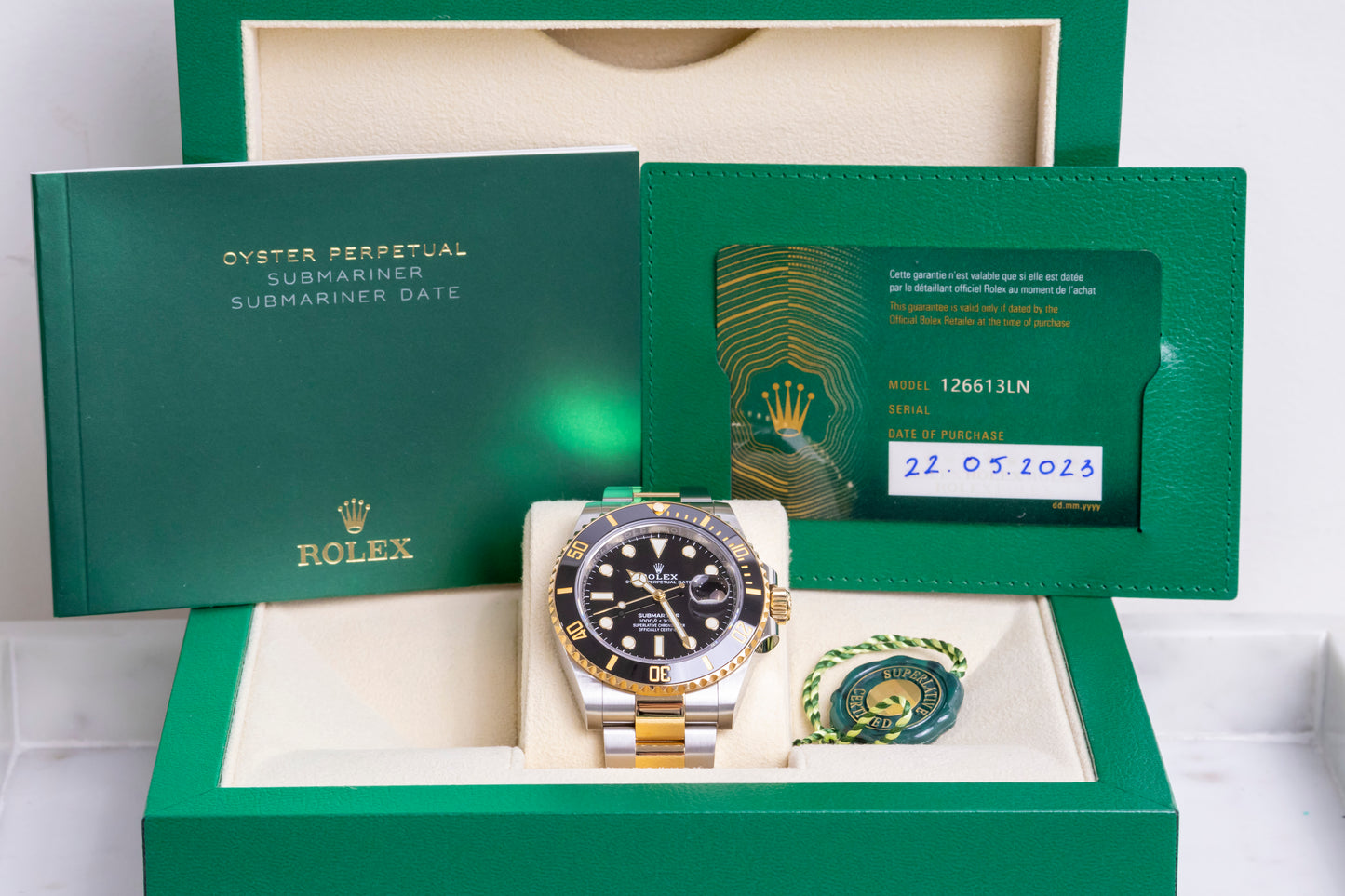 2023 Rolex Submariner 41mm Two tone Reference 126613LN