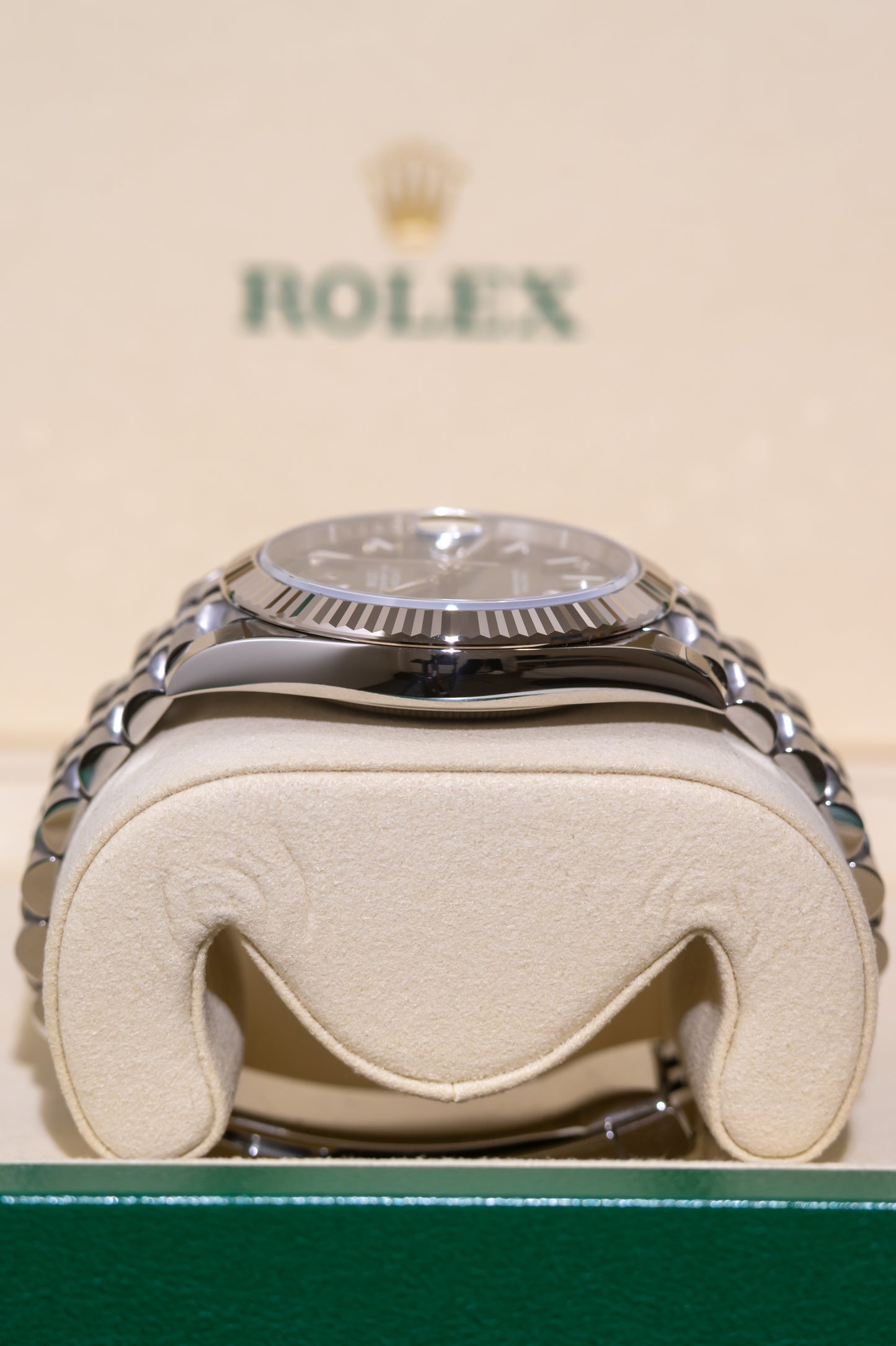 Rolex Datejust 41mm Mint Green Fluted Jubilee Reference 126334