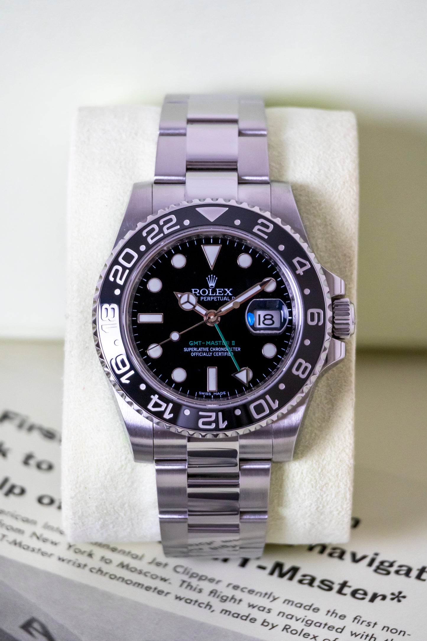 Rolex GMT Master II Green Arrow Reference 116710LN
