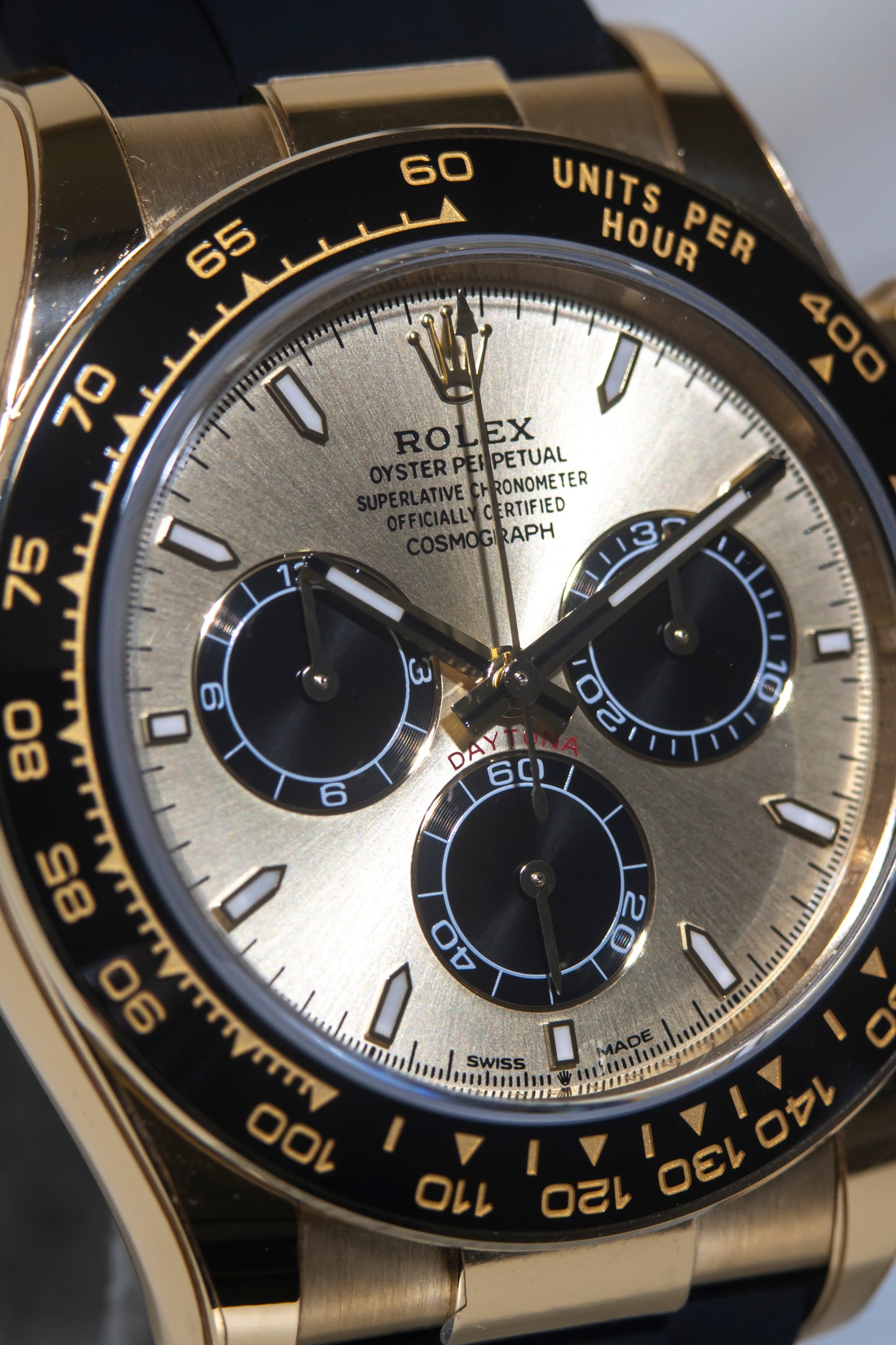 Rolex Daytona Yellow Gold Oysterflex Pikachu Reference 126518YML