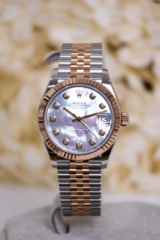 2025 Rolex Datejust 31mm Two tones RG MOP dial Reference 278271