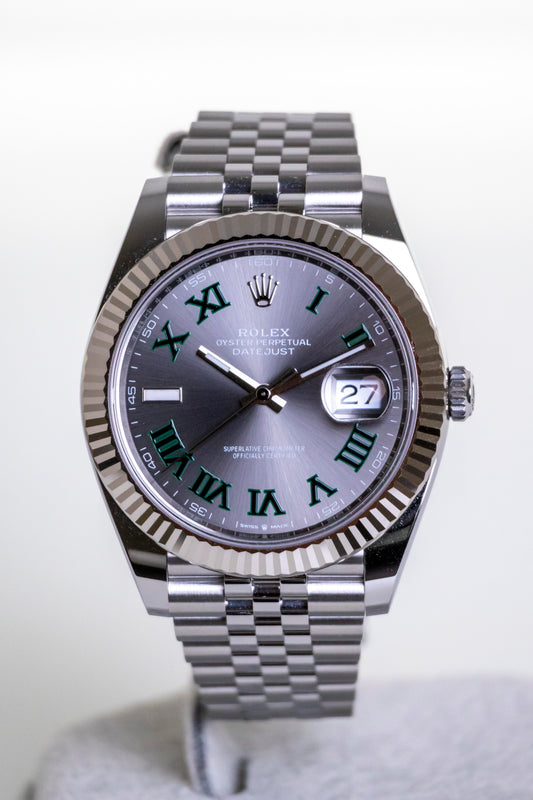 2025 Rolex Datejust 41mm Wimbledon Fluted Jubilee Reference 126334