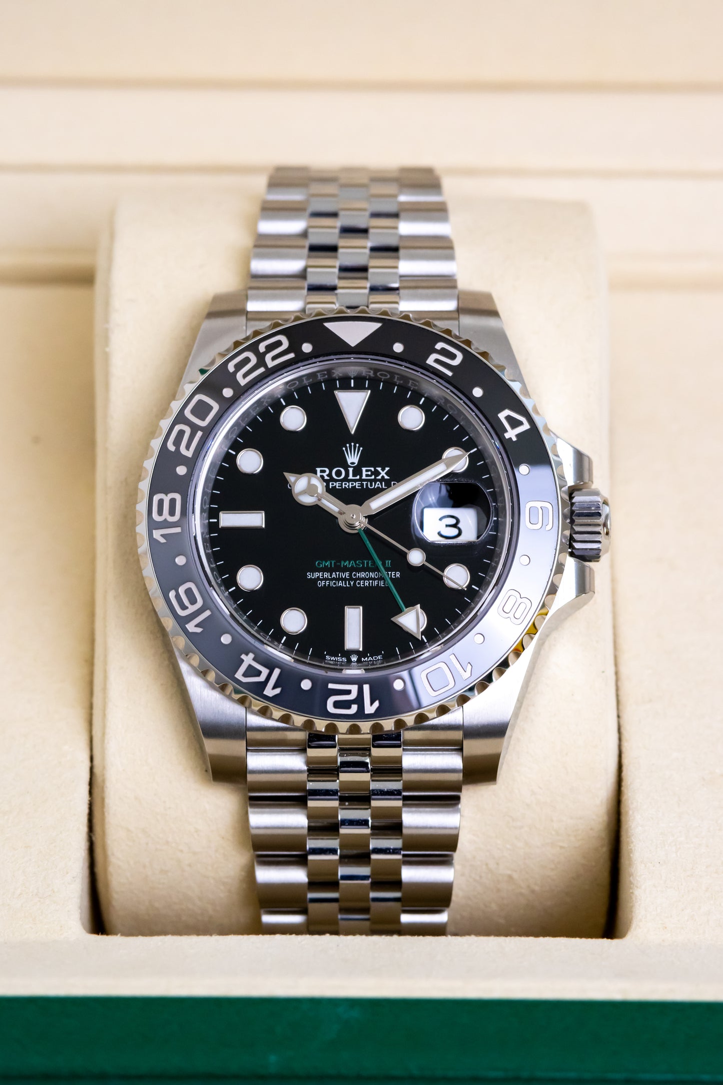 Rolex GMT Master II Bruce Wayne Jubilee Reference 126710GRNR
