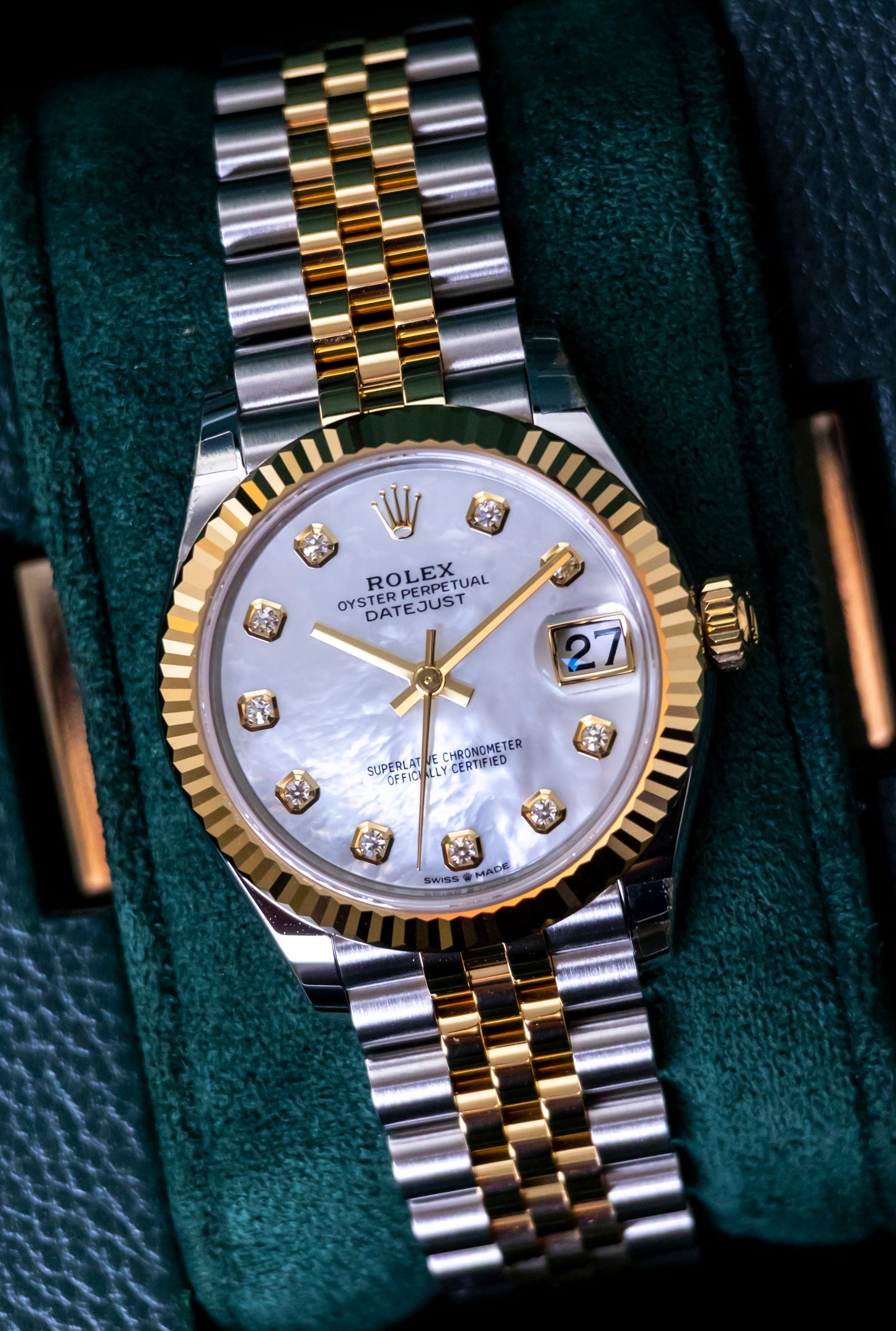 Rolex Datejust 31mm Two Tones YG MOP dial Reference 278273