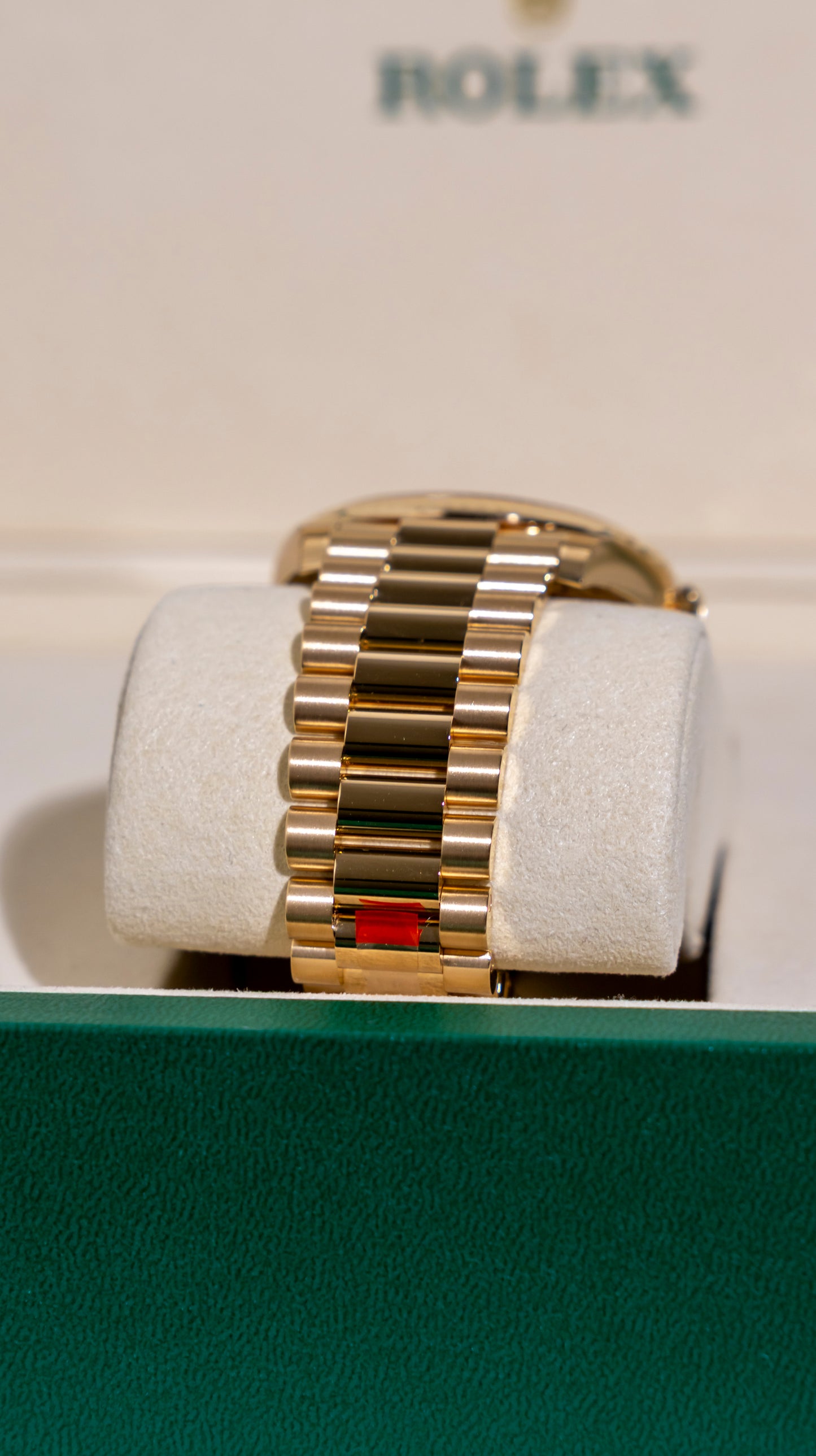 Rolex Day Date Yellow Gold Ombre Green 40mm Reference 228238