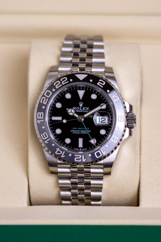 Rolex GMT Master II Bruce Wayne Jubilee Reference 126710GRNR