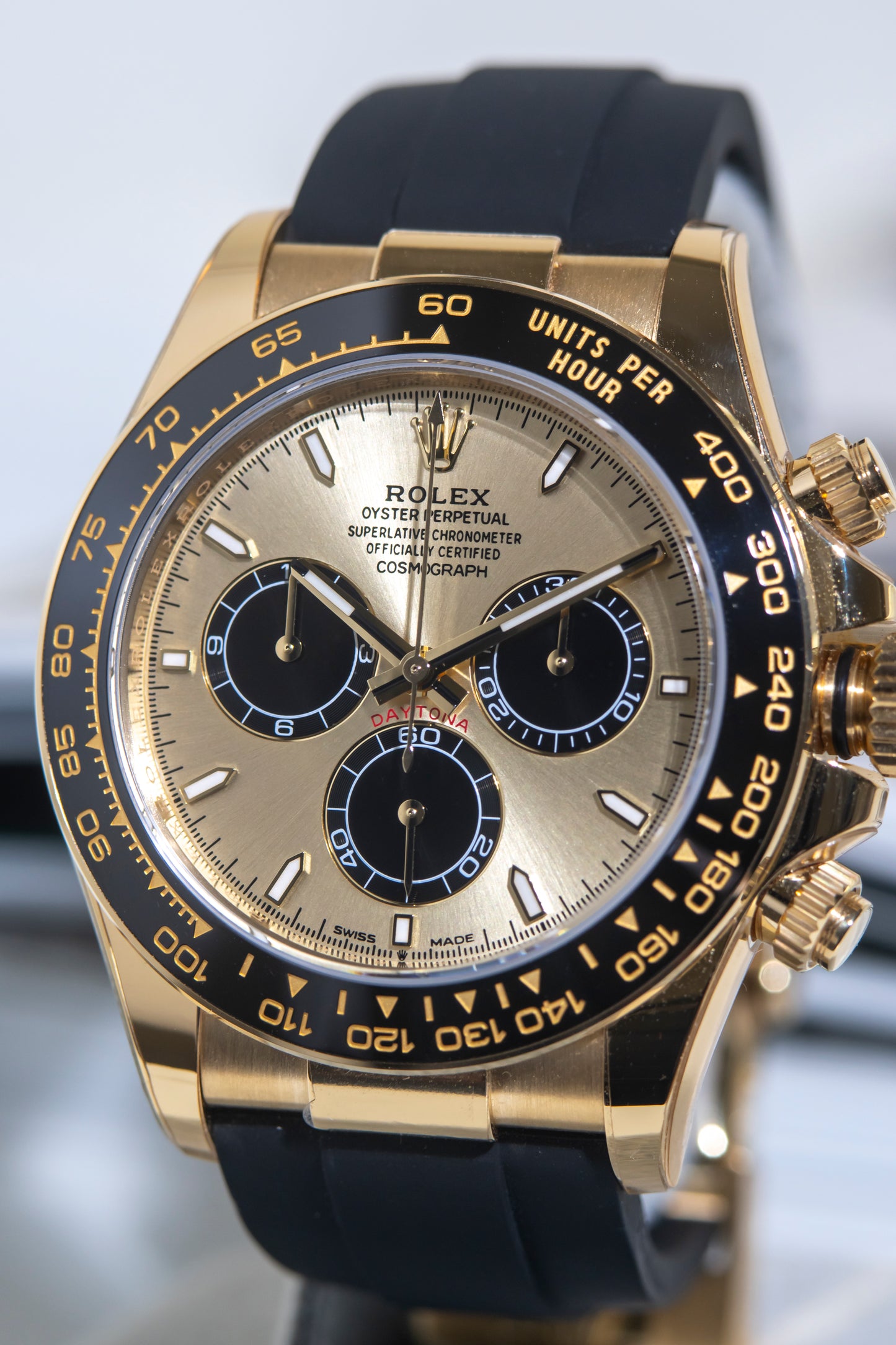 Rolex Daytona Yellow Gold Oysterflex Pikachu Reference 126518YML