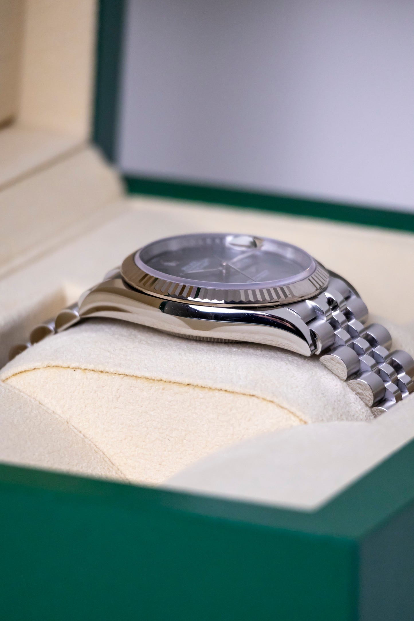 Rolex Datejust 36mm Wimbledon Fluted Jubilee Reference 126234