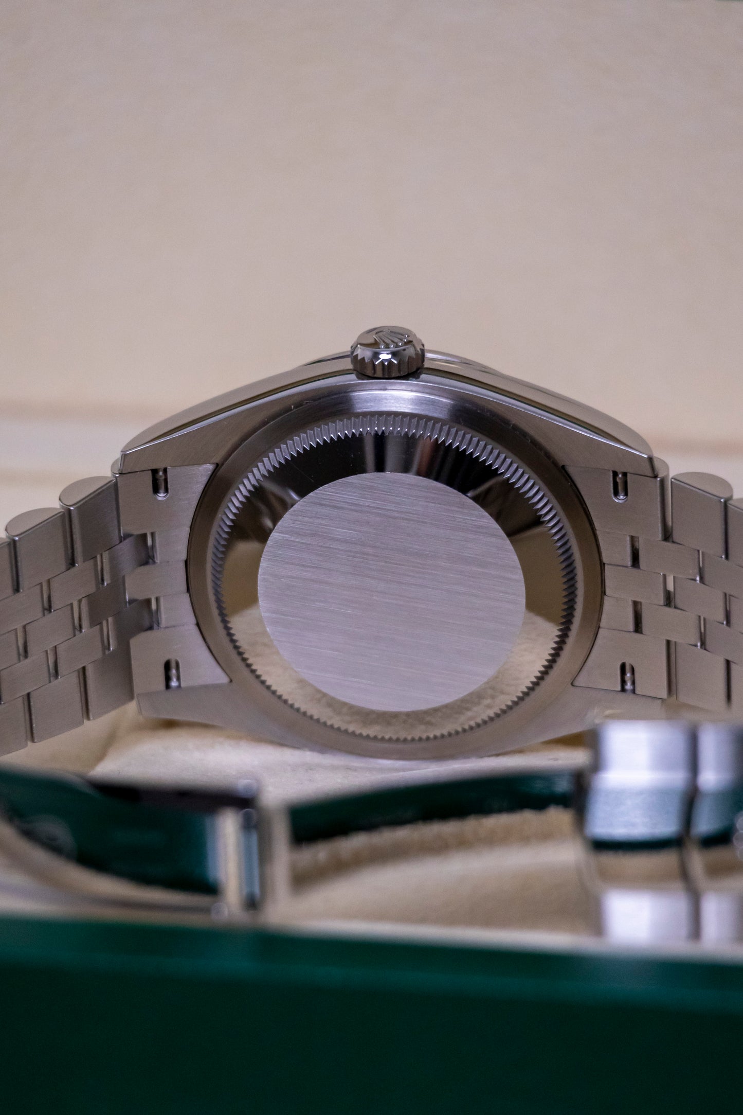 Rolex Datejust 36mm Discontinued Green Palm Motif dial Reference 126234