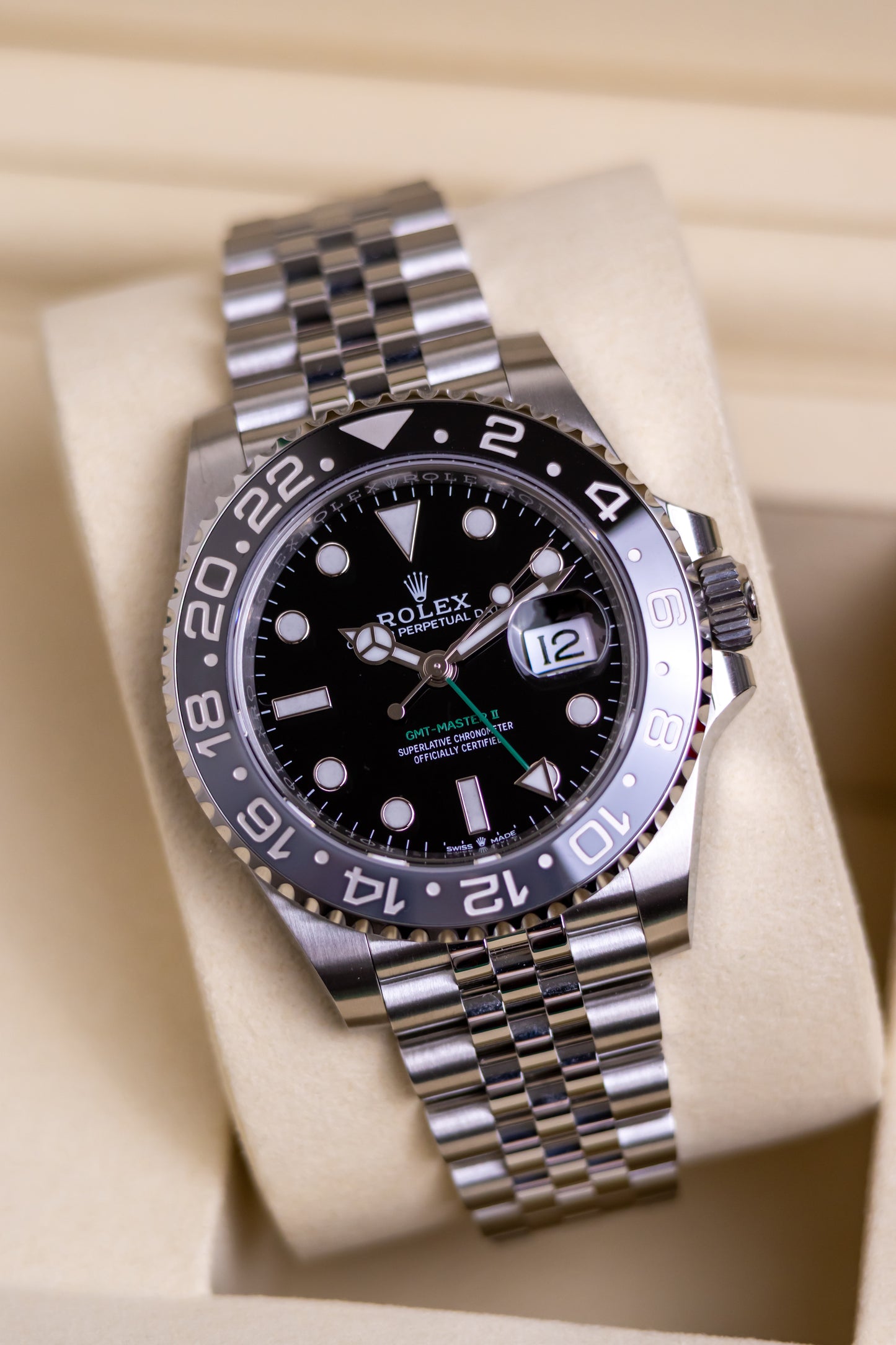 Rolex GMT Master II Bruce Wayne Jubilee Reference 126710GRNR