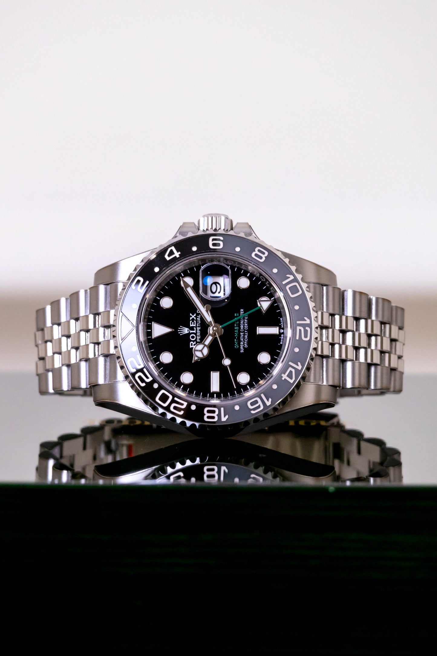 Rolex GMT Master II Bruce Wayne Jubilee Reference 126710GRNR