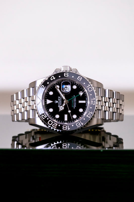 Rolex GMT Master II Bruce Wayne Jubilee Reference 126710GRNR