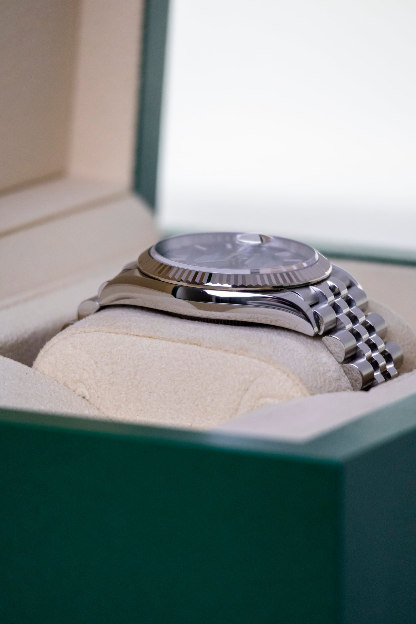 Rolex Datejust 36mm Discontinued Green Palm Motif dial Reference 126234